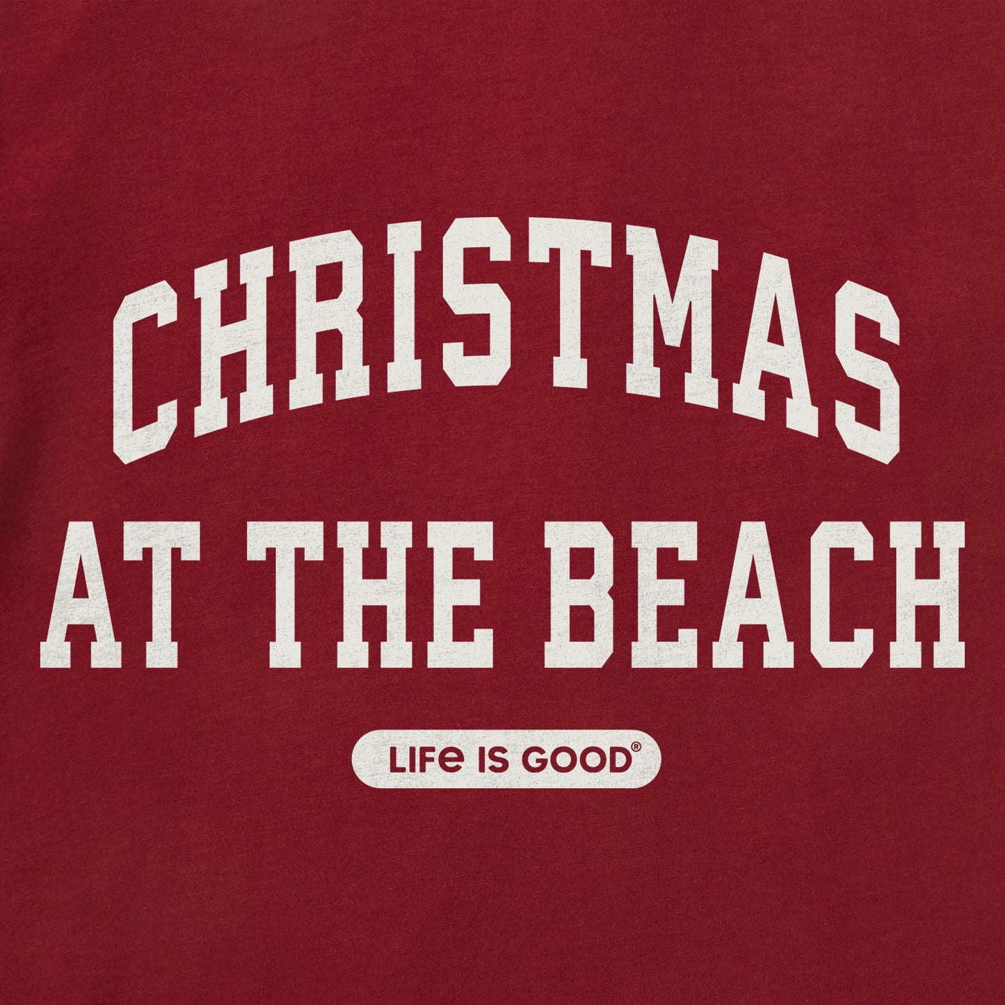 Toddler Christmas at the Beach Arch Short Sleeve Crusher Tee