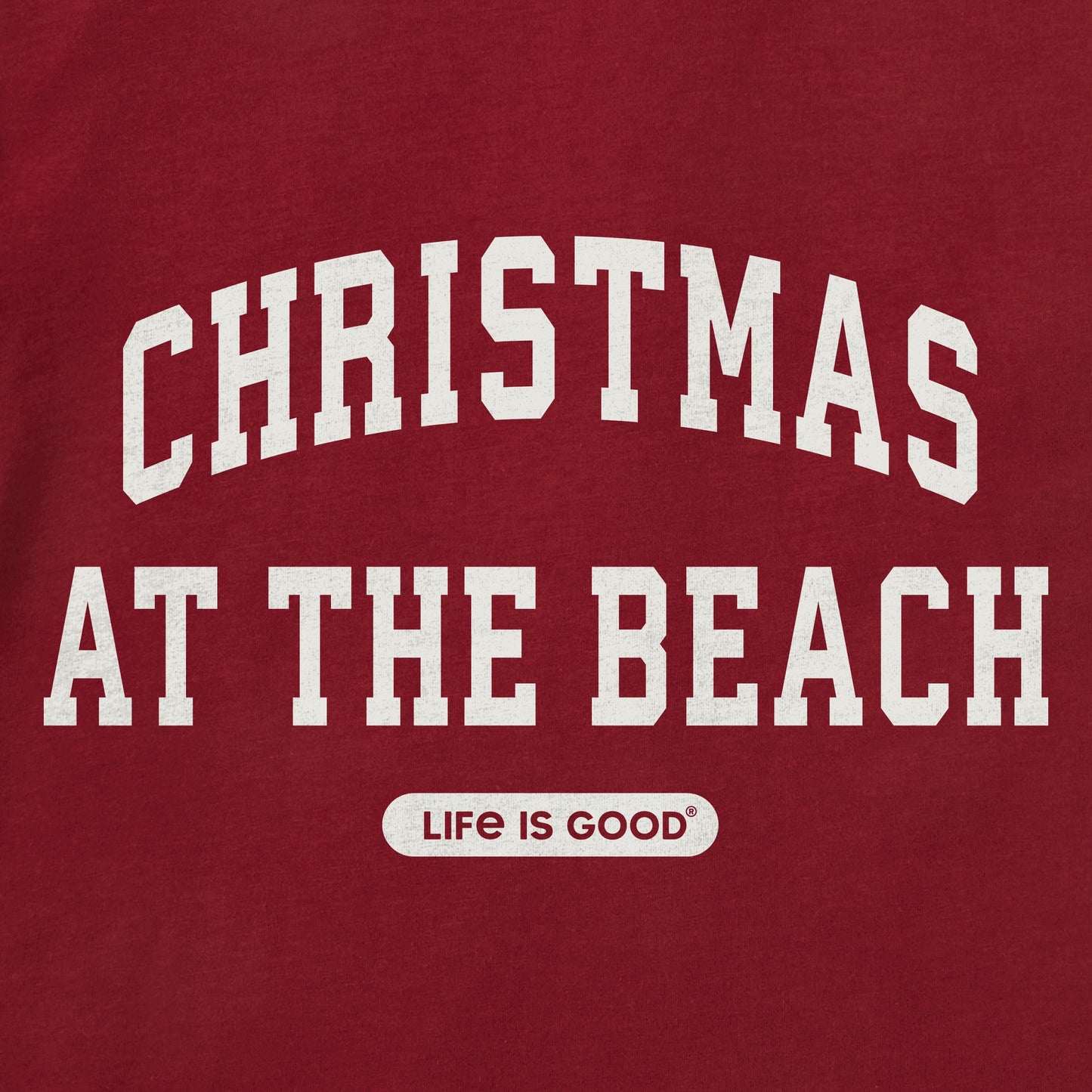 Women's Christmas at the Beach Arch Long Sleeve Crusher Tee