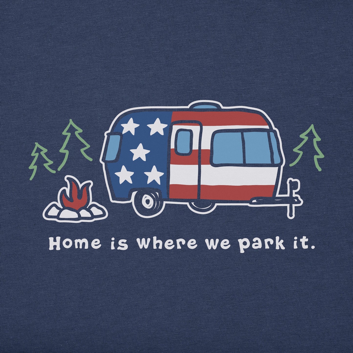 Women's Americana Camper Short Sleeve Crusher Tee