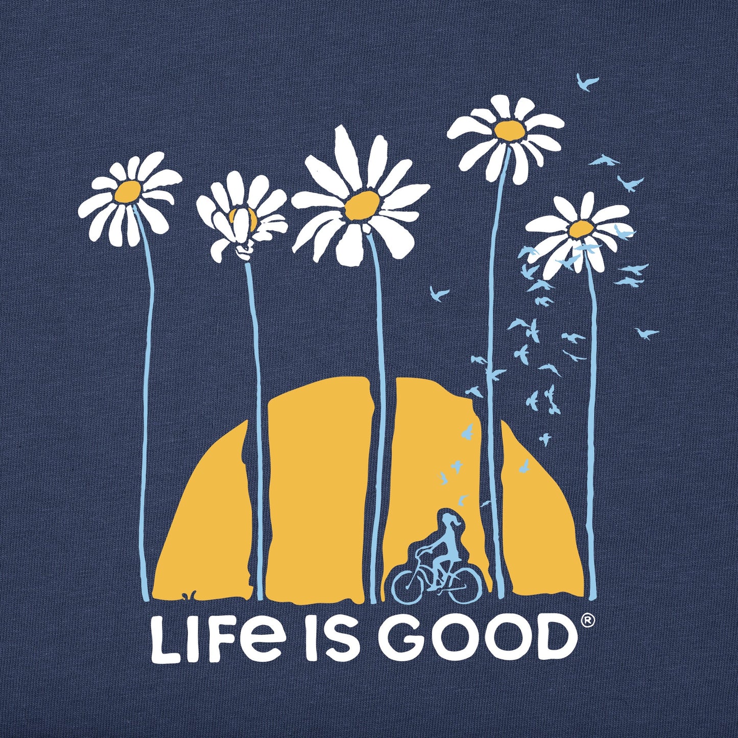 Women's Towering Daisies Bike Short Sleeve Crusher Tee