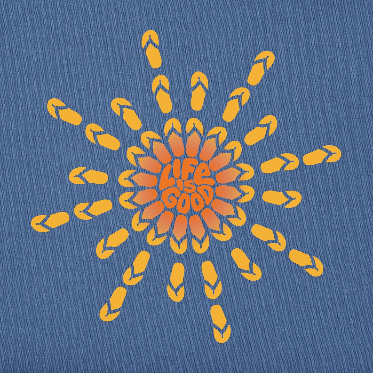 Women's Flip Flop Sun Short Sleeve Crusher Vee