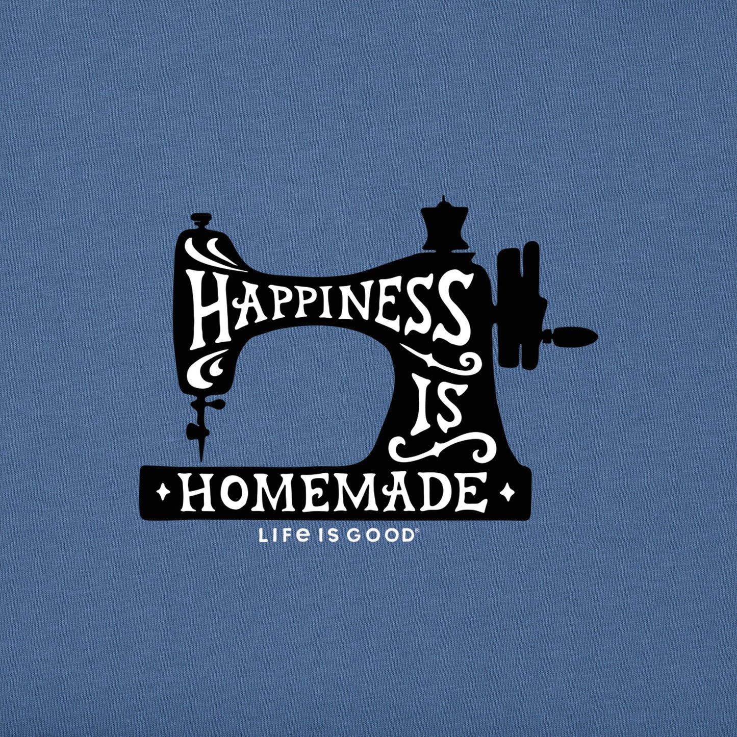 Women's Happiness Sewing Machine Short Sleeve Crusher Vee