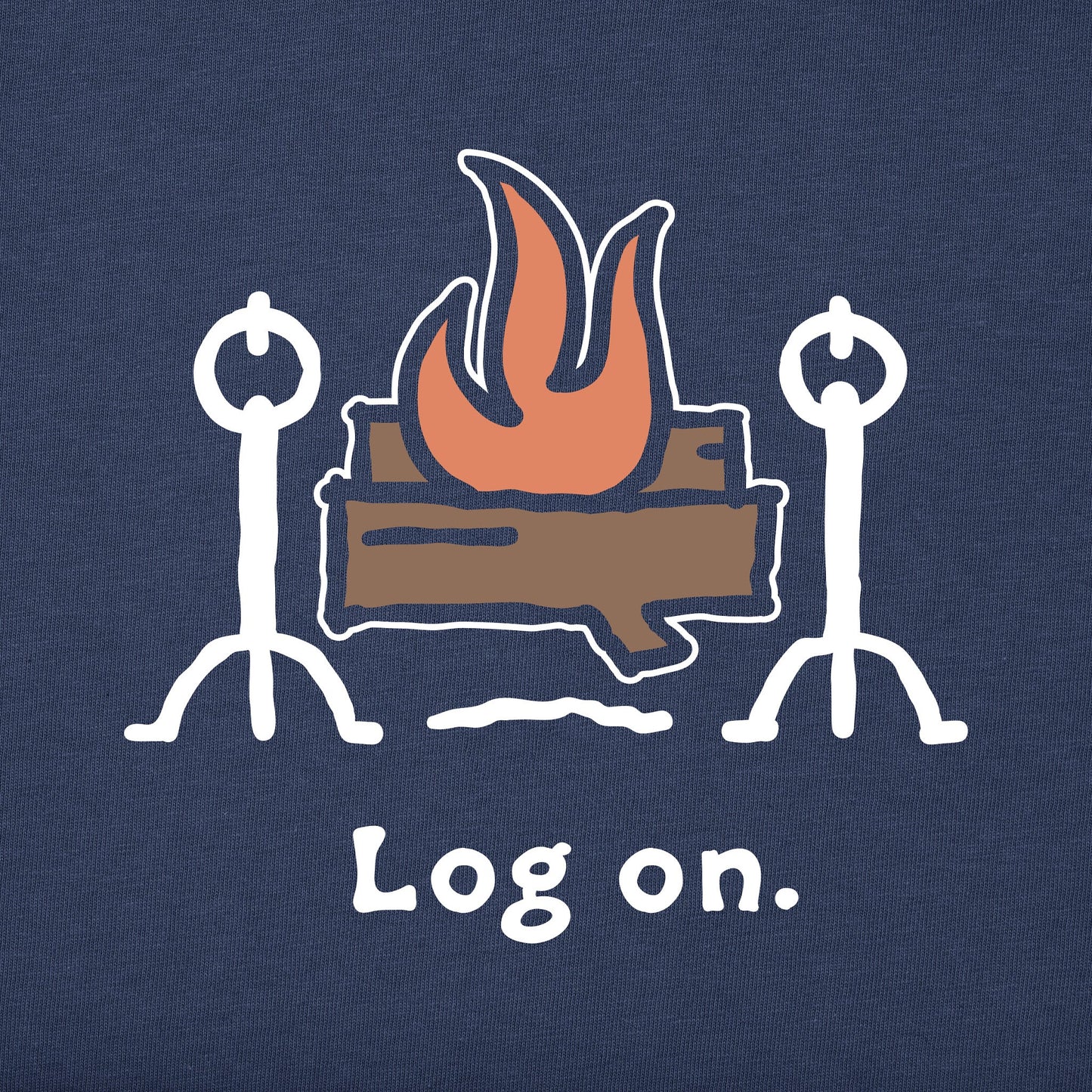 Men's Log On Long Sleeve Crusher Tee