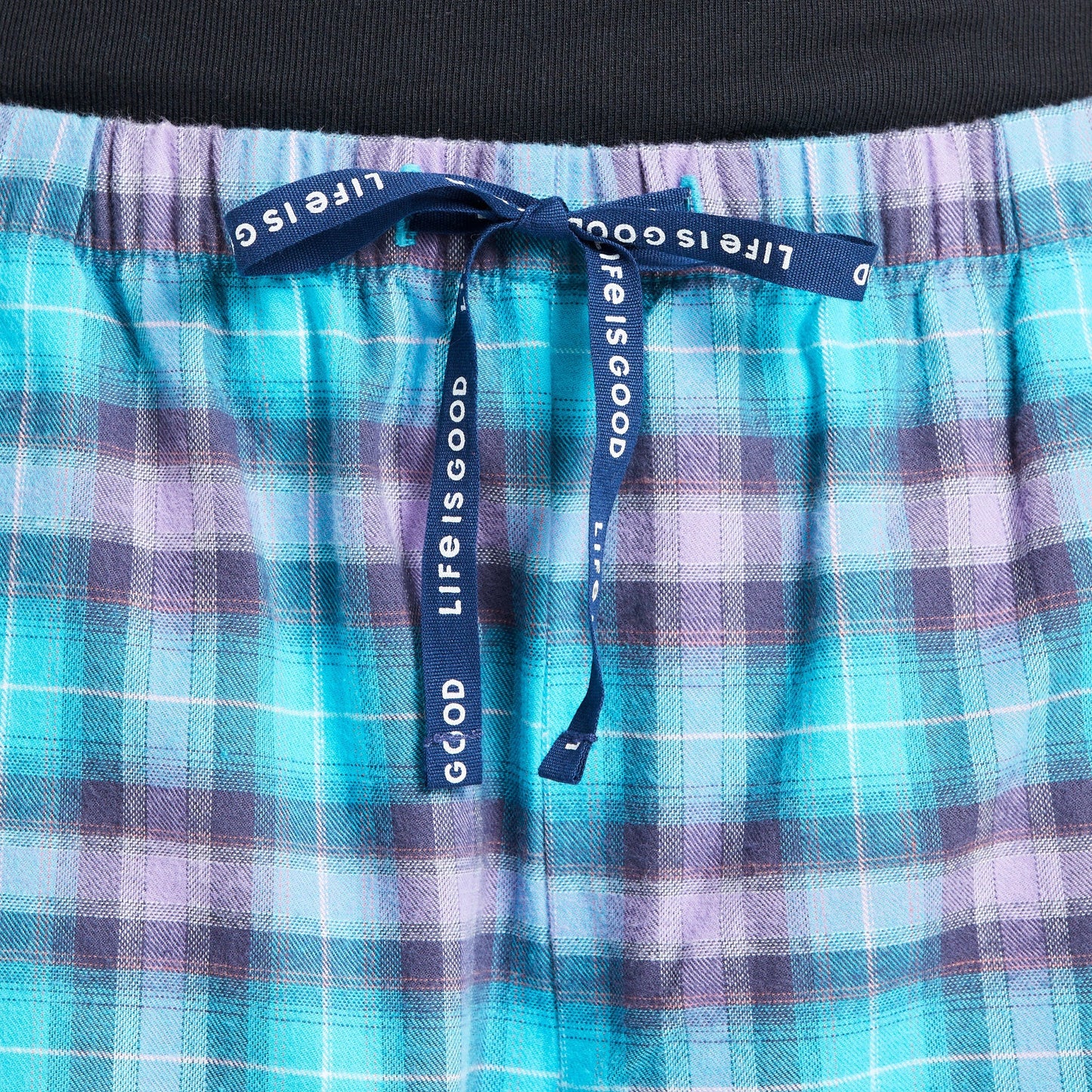 Women's Island Blue Plaid Classic Sleep Pant
