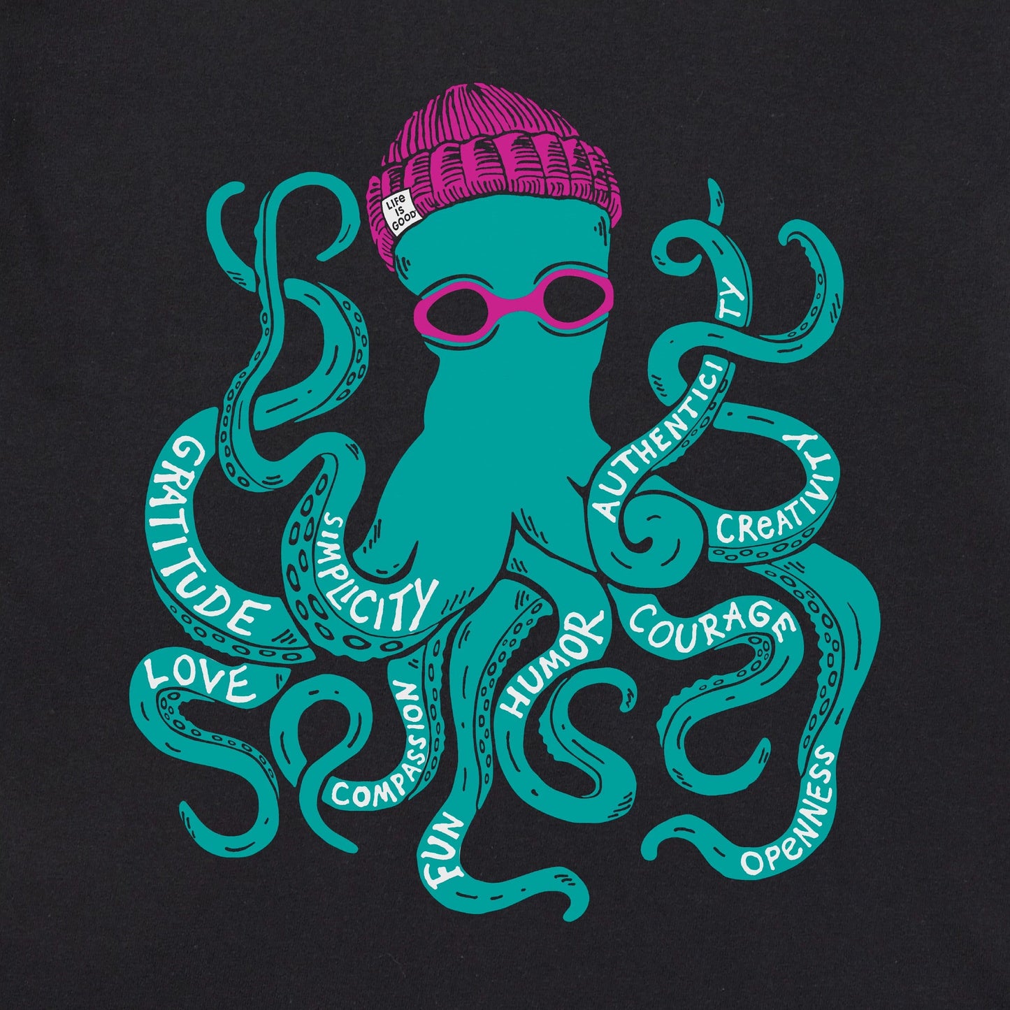 Men's Superpower Octopus Short Sleeve Crusher Tee