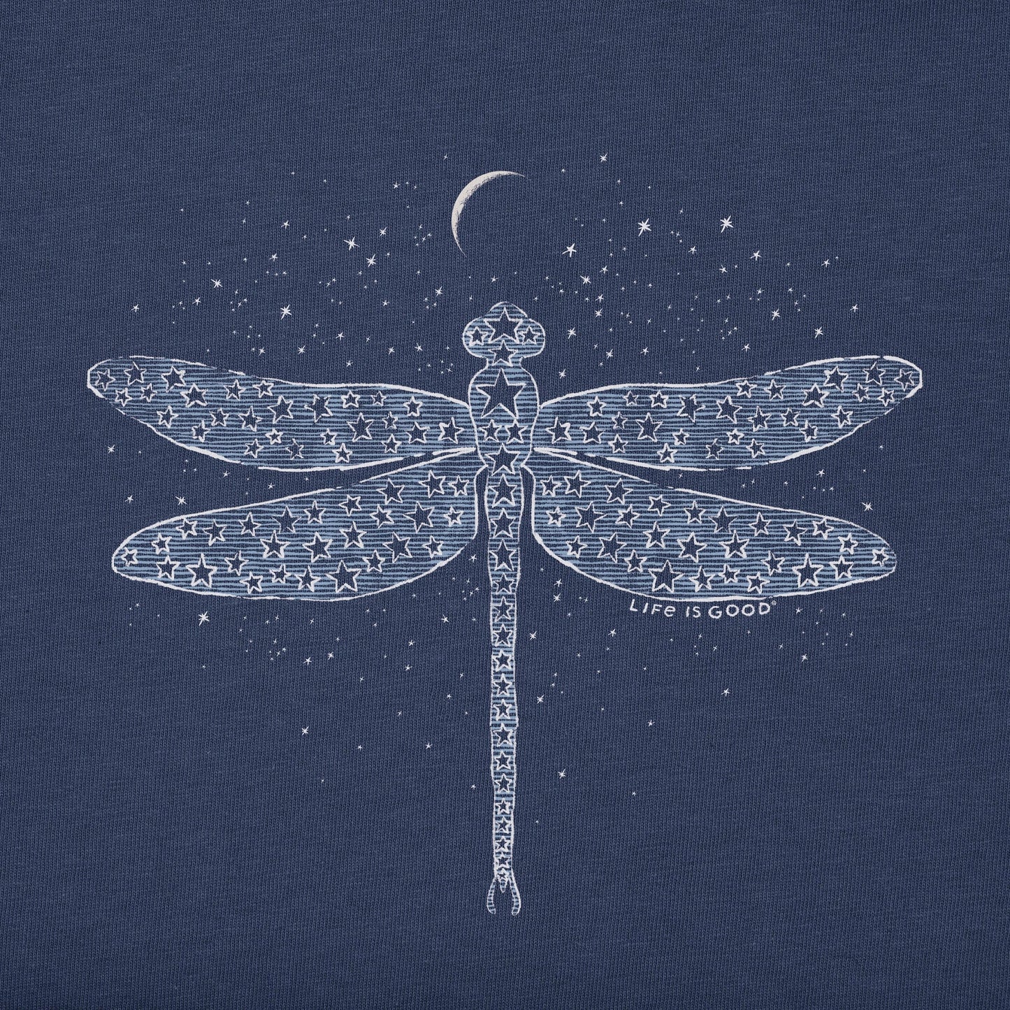 Women's Dragonfly Universe Short Sleeve Crusher Vee