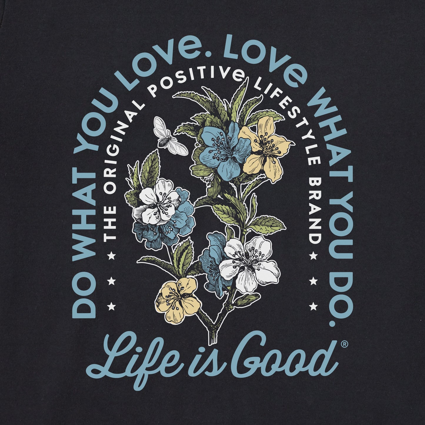 Women's Do What You Love Flowers Long Sleeve Crusher Tee