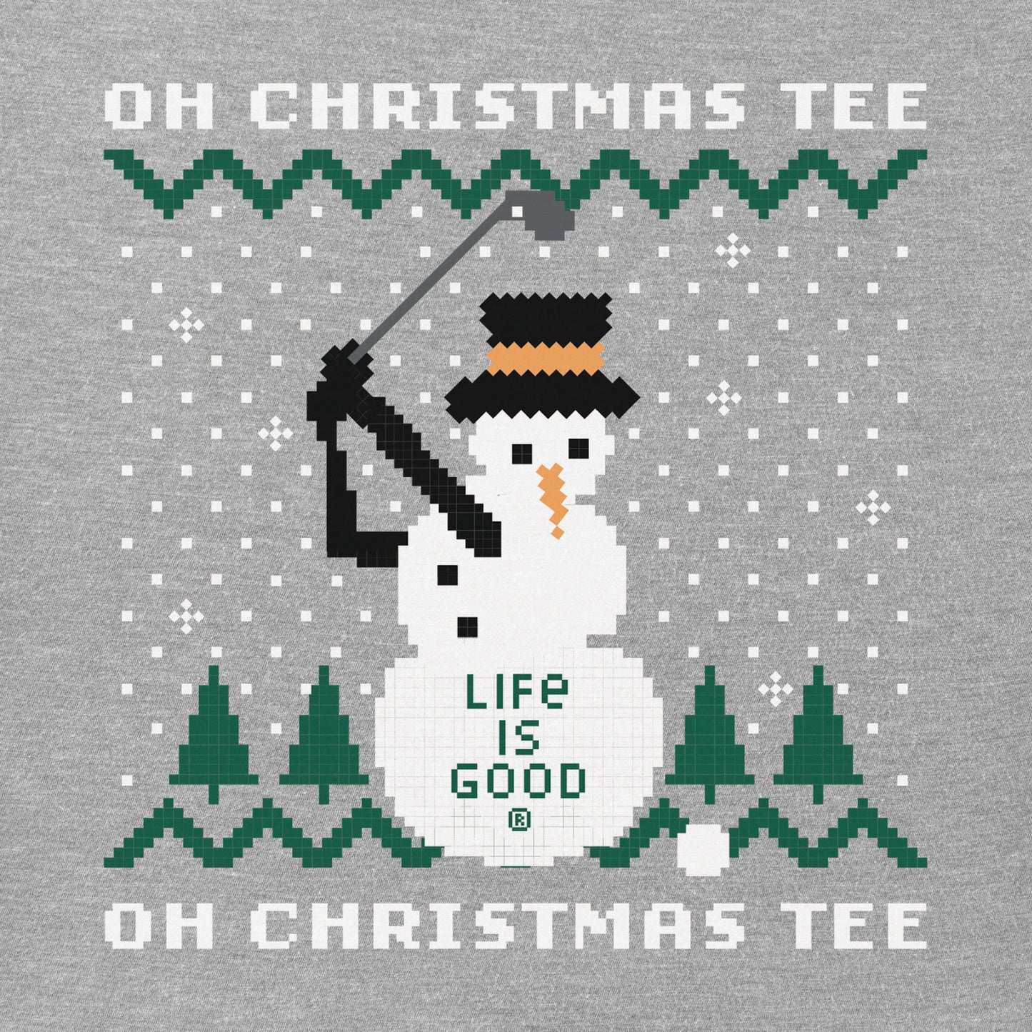 Women's Ugly Sweater Oh Christmas Tee Long Sleeve Crusher Tee