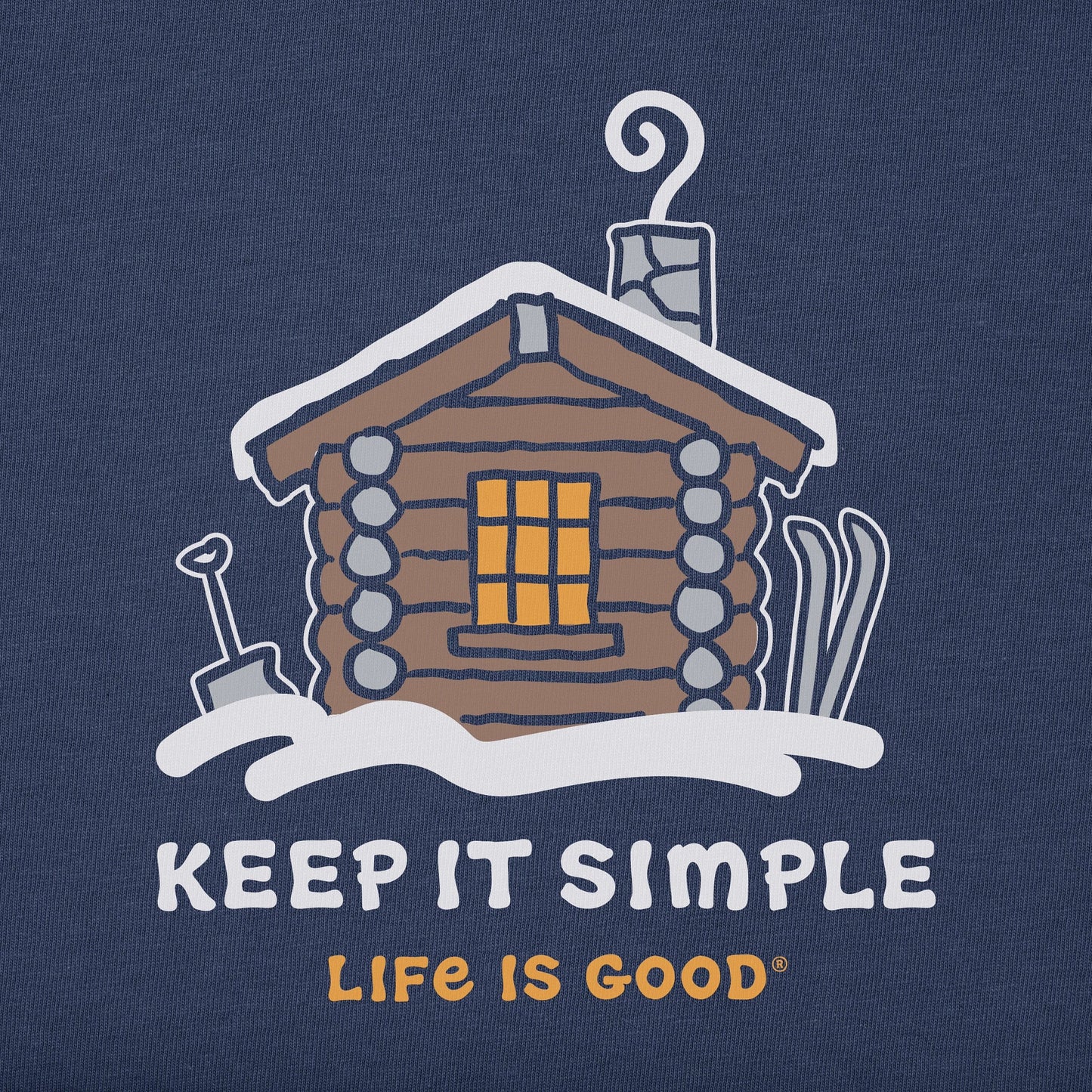 Men's Keep it Simple Cabin Long Sleeve Crusher Tee