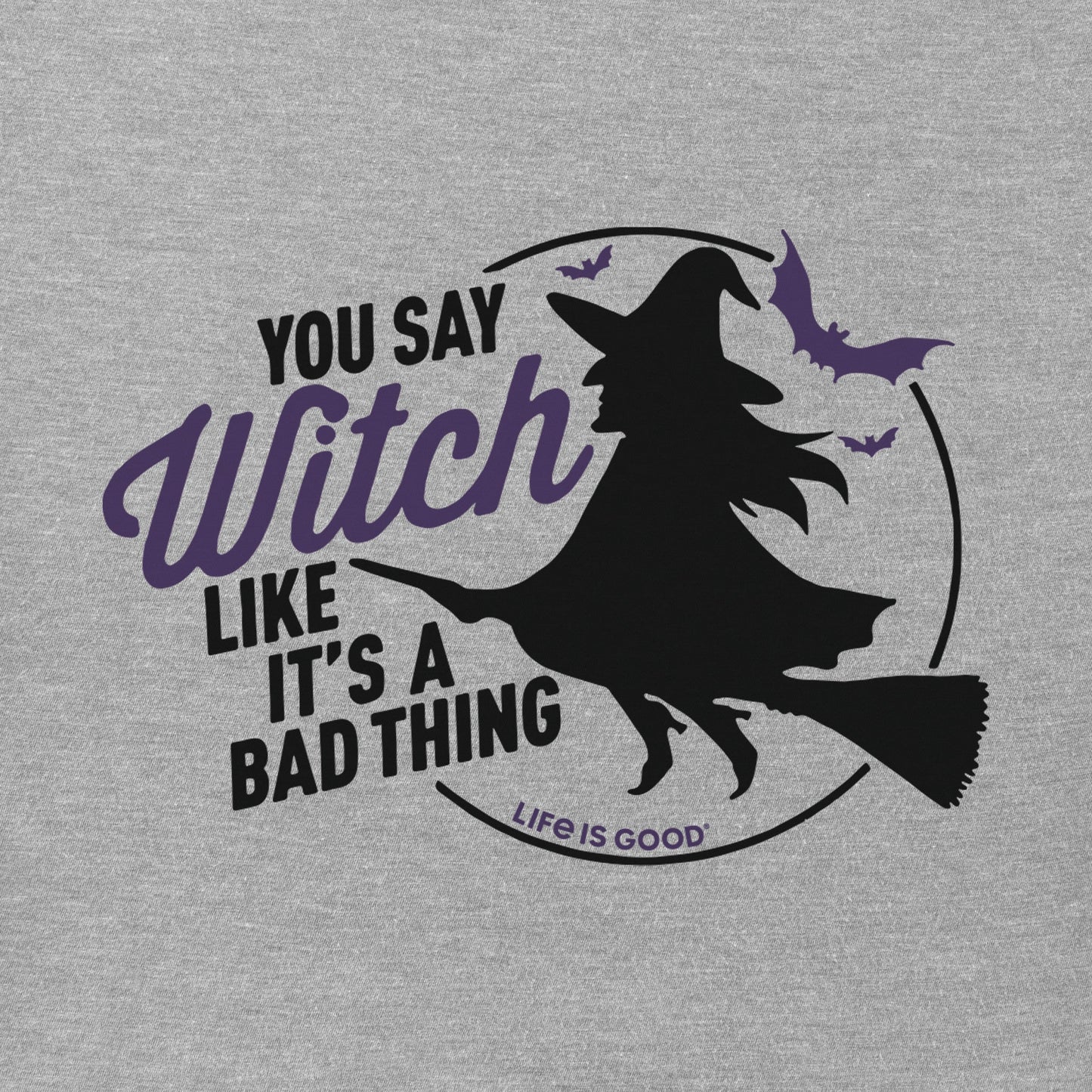 Women's Bad Thing Witch Long Sleeve Crusher Vee