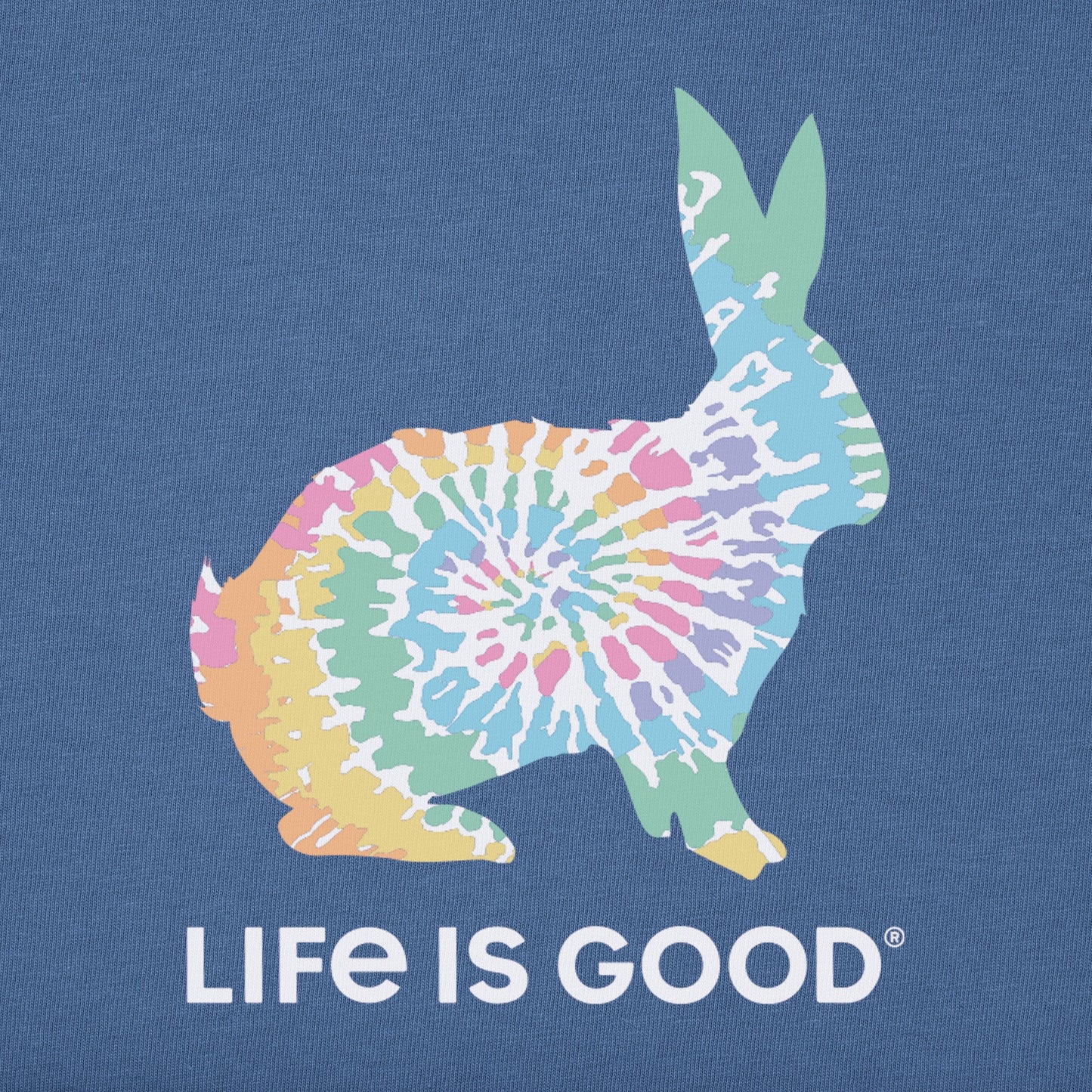 Women's Tie Dye Bunny Short Sleeve Crusher Tee