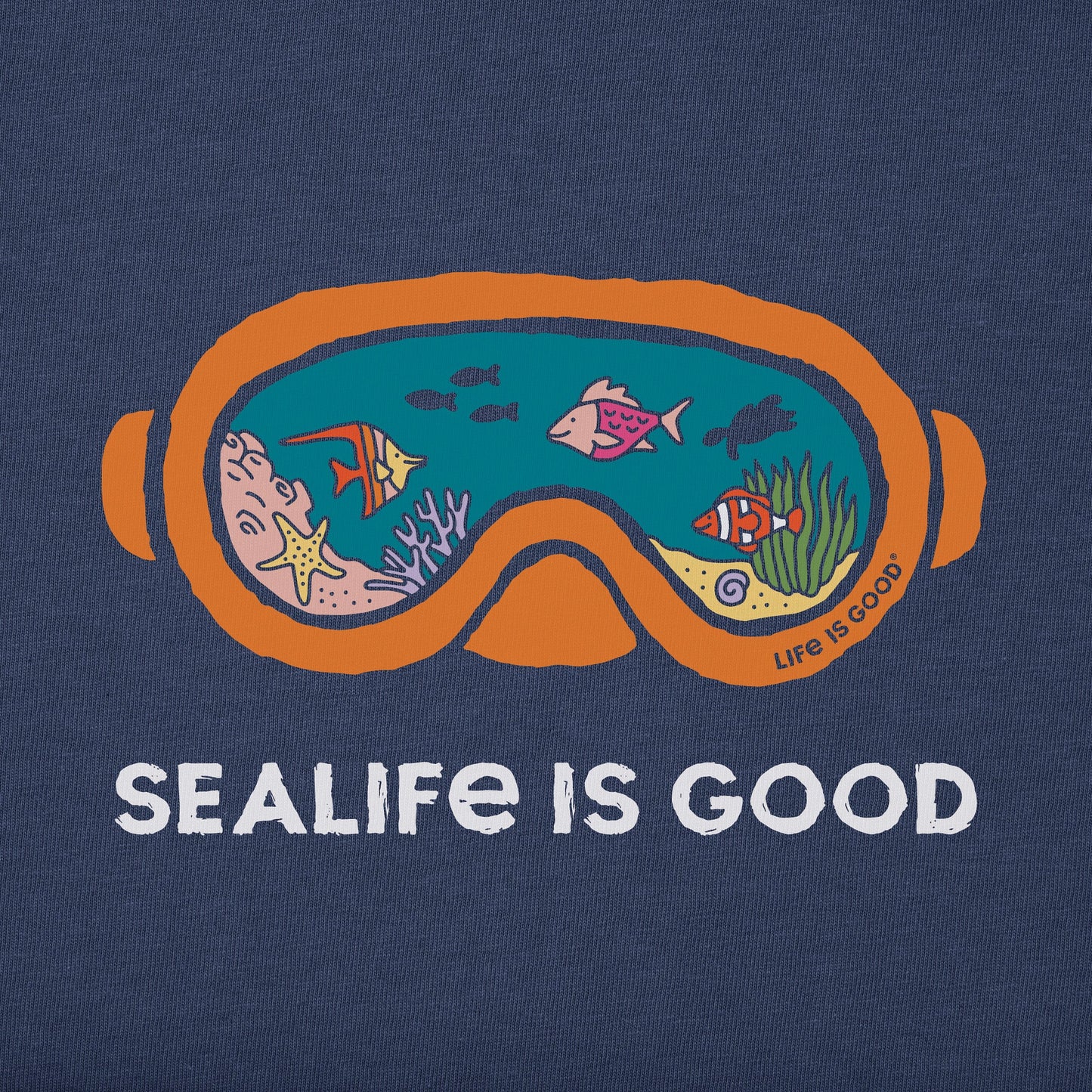 Men's Sealife Scuba Mask Short Sleeve Crusher Tee