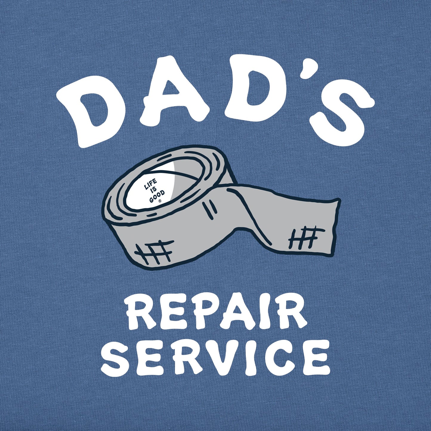 Men's Dad's Repair Service Long Sleeve Crusher Tee