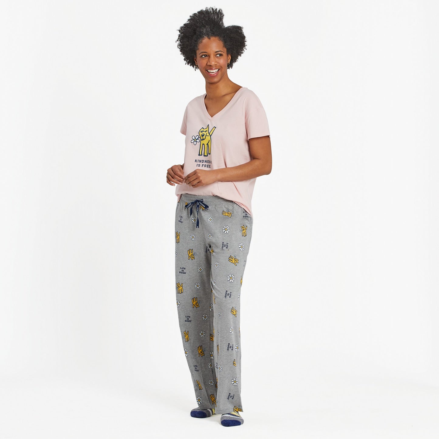 Women's Rocket With Daisy Pattern Snuggle Up Sleep Pant