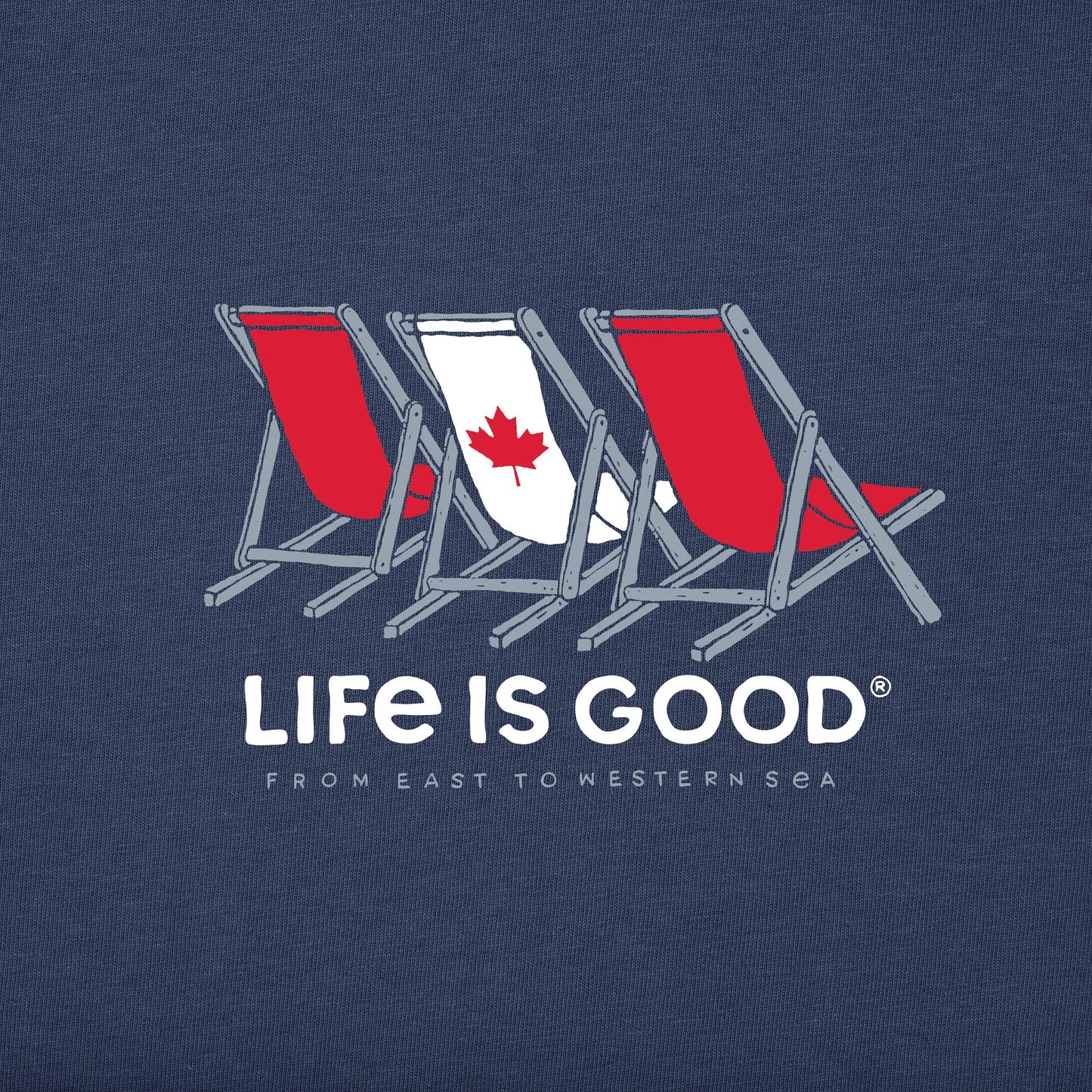 Men's Three Canadian Beach Chairs Short Sleeve Tee