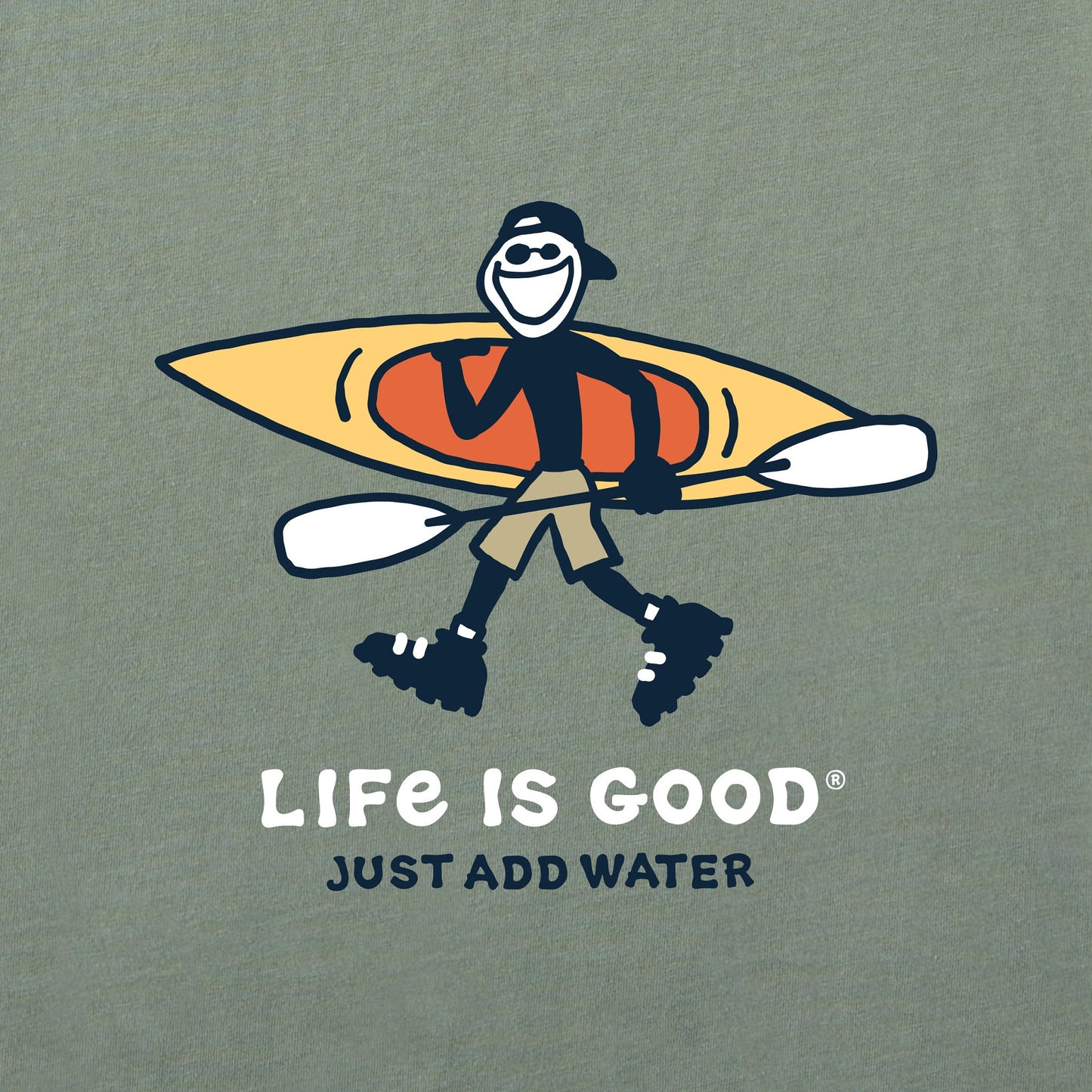 Men's Jake Just Add Water Kayak Short Sleeve Tee