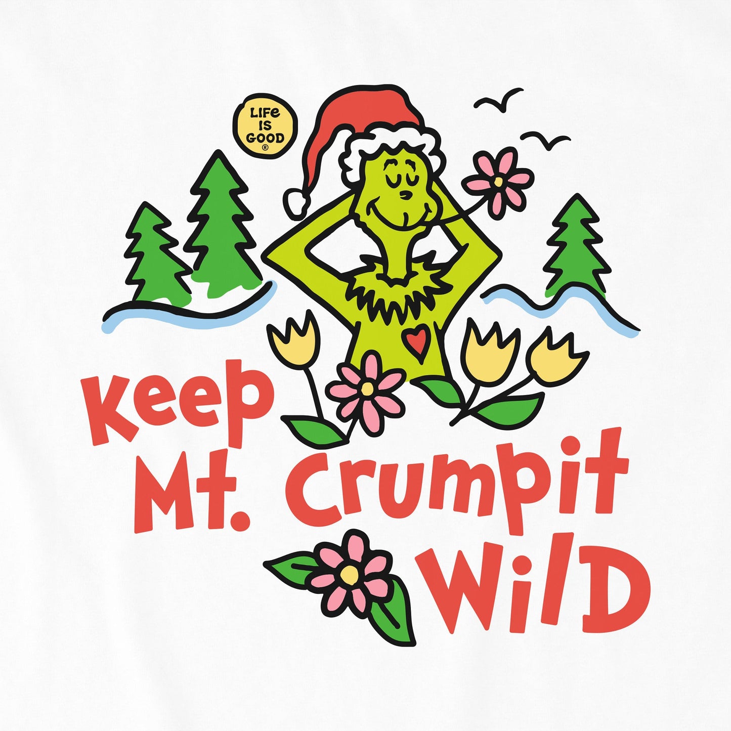 Women's Grinch Keep Mt Crumpit Wild Short Sleeve Crusher Tee