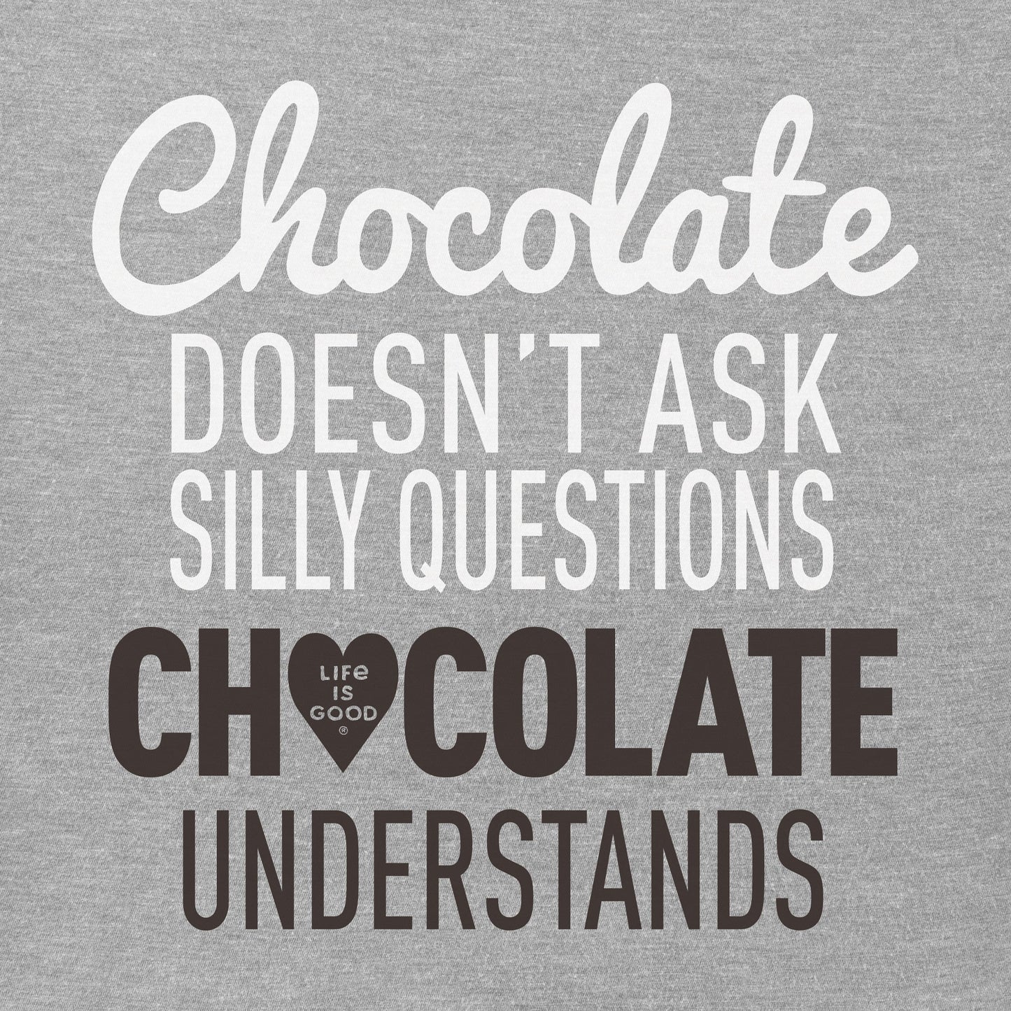 Women's Chocolate Questions Short Sleeve Crusher Vee