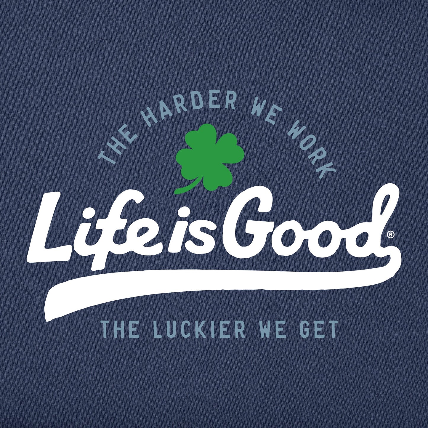 Men's Luckier Script Short Sleeve Crusher Tee