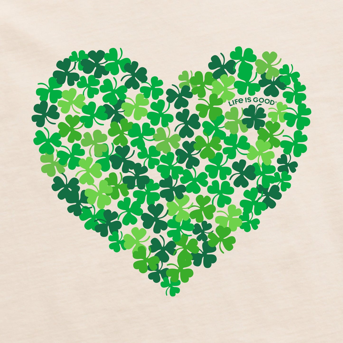 Women's Clover Heart Short Sleeve Crusher Tee