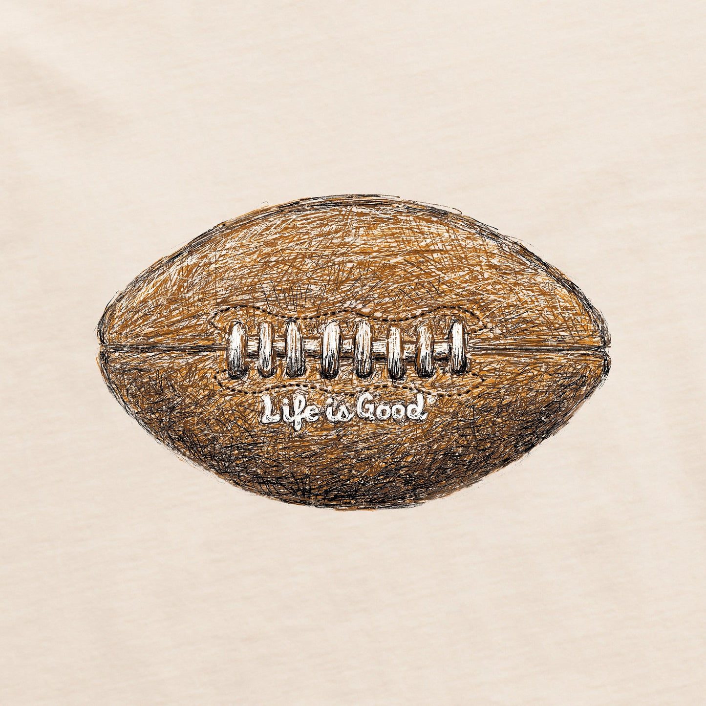 Men's Squiggle Football Short Sleeve Crusher Tee