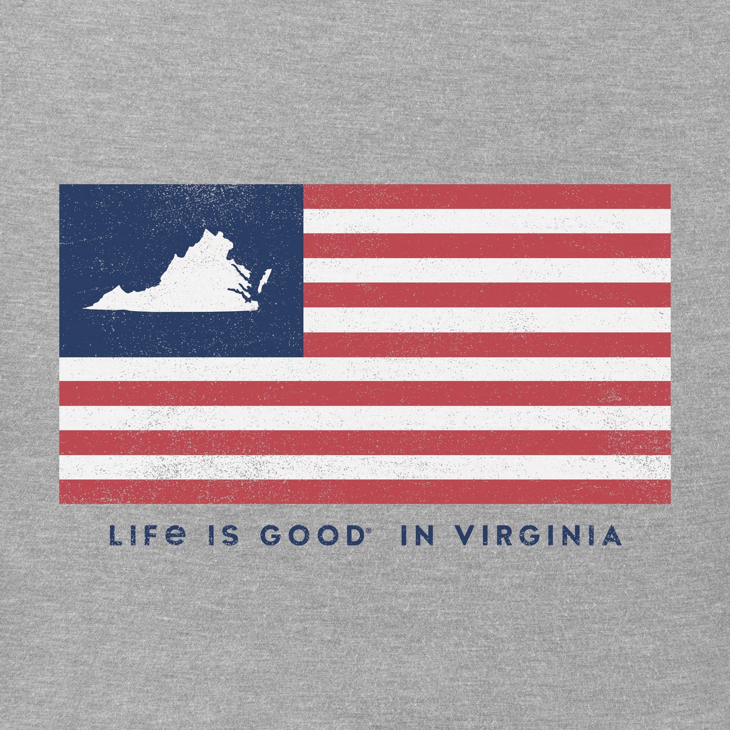 Men's Life is Good in VA Short Sleeve Crusher Tee