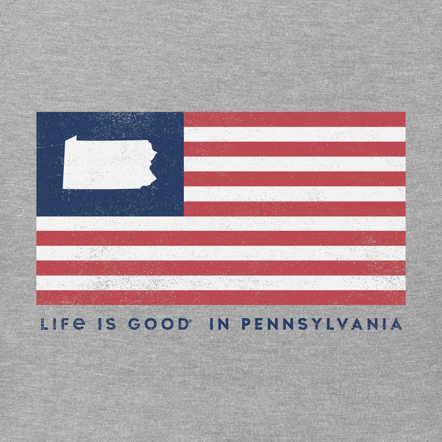 Men's Life is Good in PA Short Sleeve Crusher Tee
