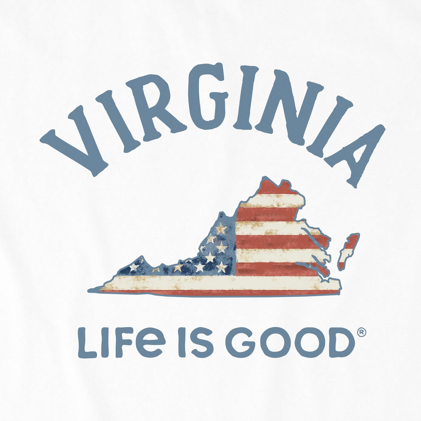 Men's Virginia Arched Flag Short Sleeve Crusher Tee