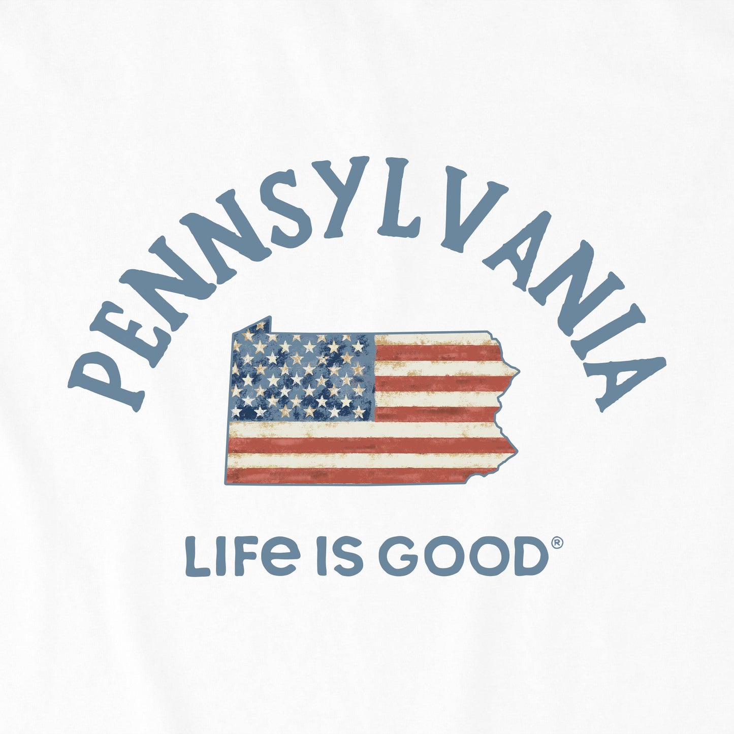 Men's Pennsylvania Arched Flag Short Sleeve Crusher Tee