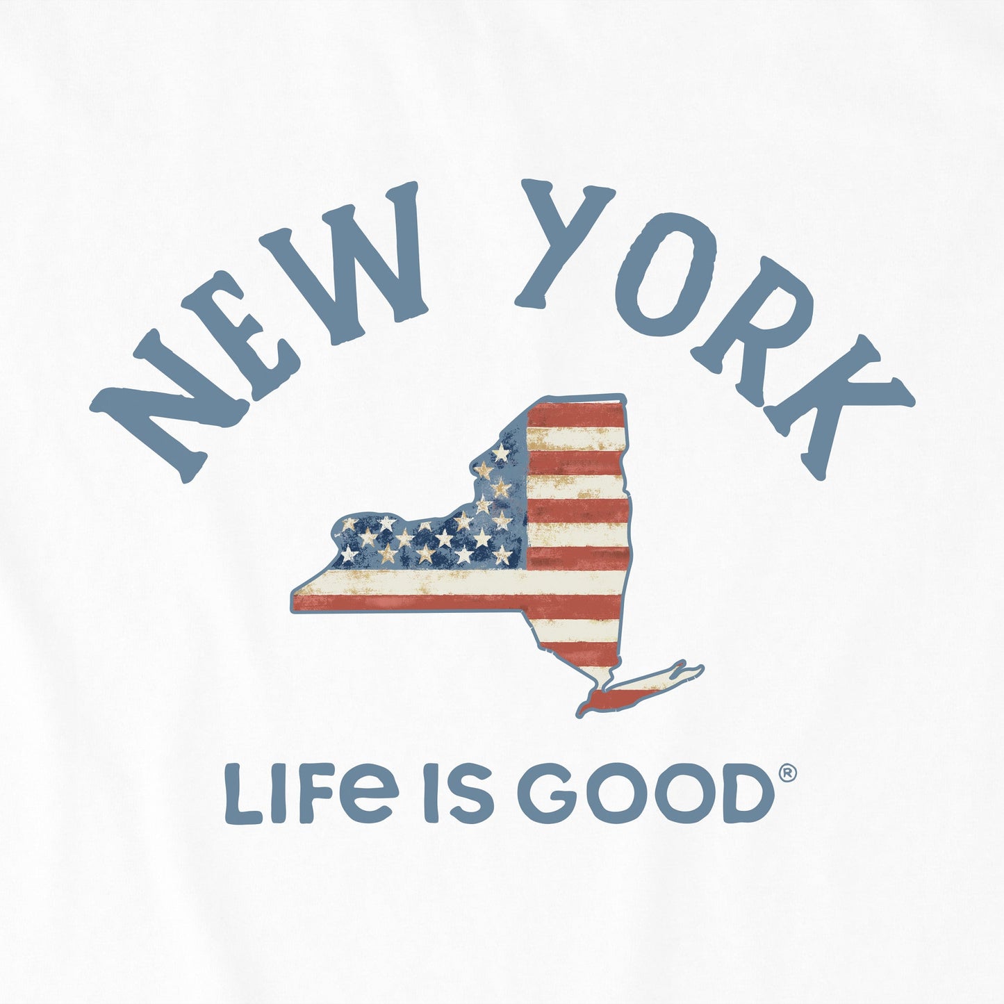 Men's New York Arched Flag Short Sleeve Crusher Tee