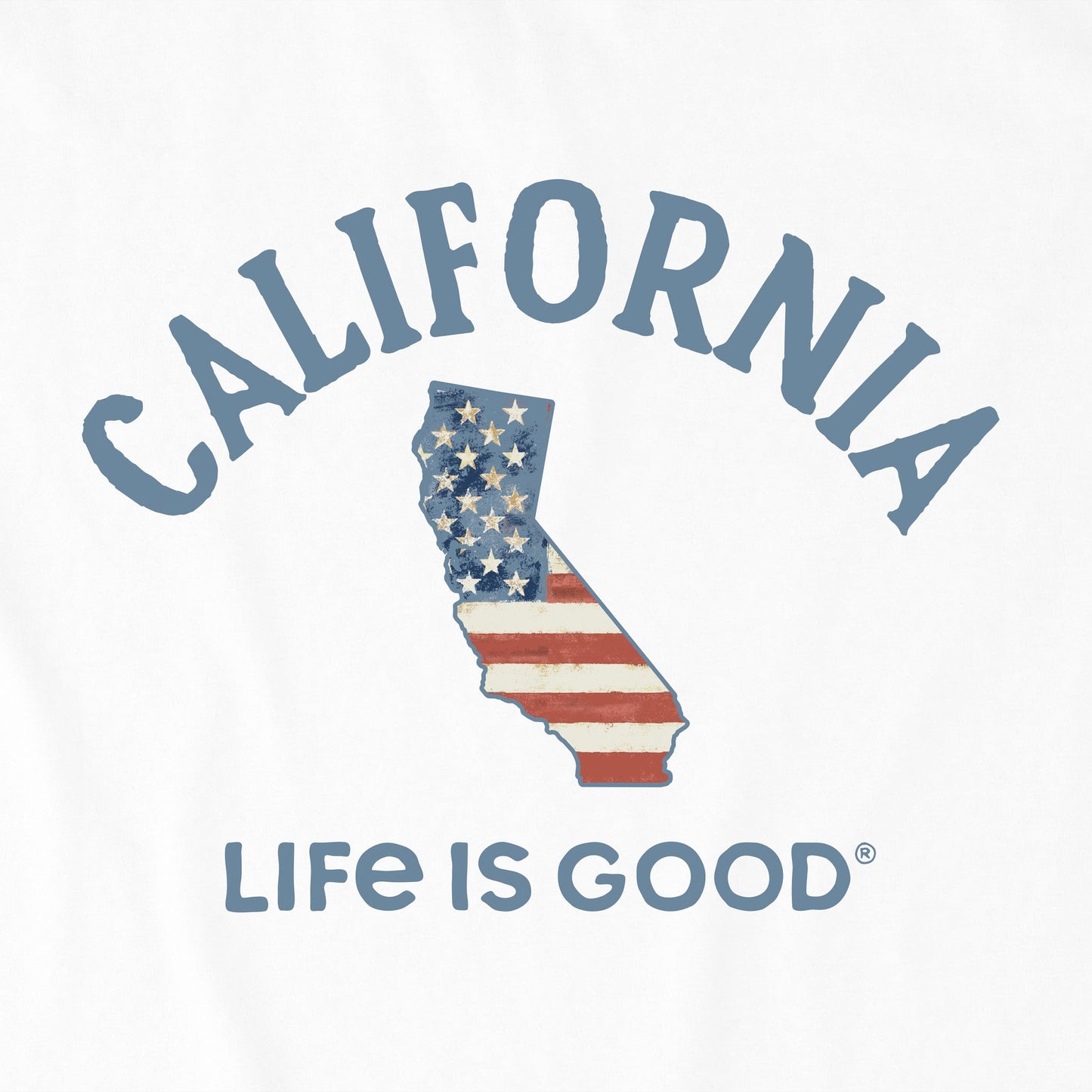 Men's California Arched Flag Short Sleeve Crusher Tee