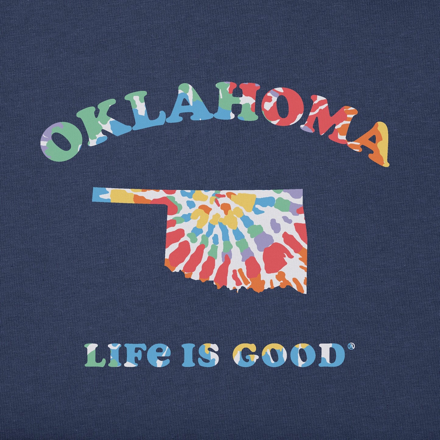 Men's Tie Dye Oklahoma Short Sleeve Crusher Tee