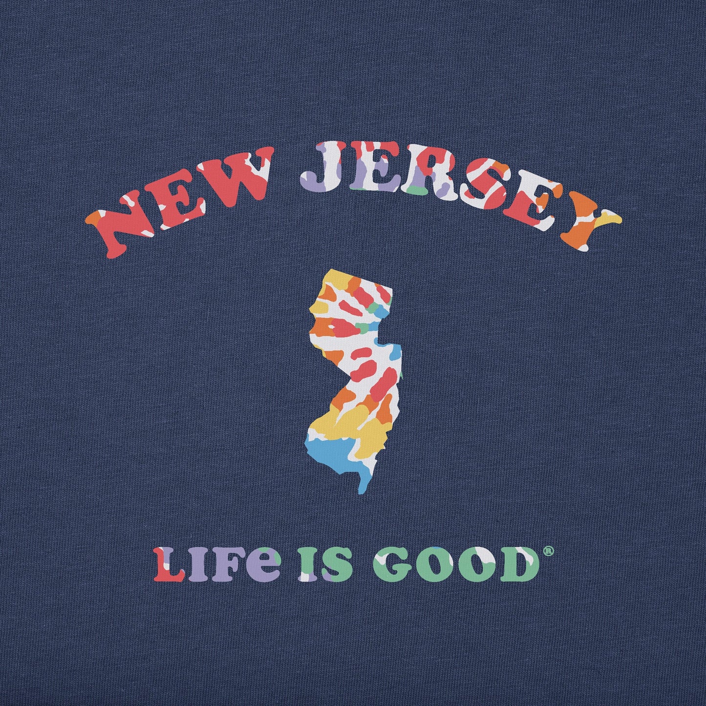 Women's Tie Dye New Jersey Short Sleeve Crusher Tee