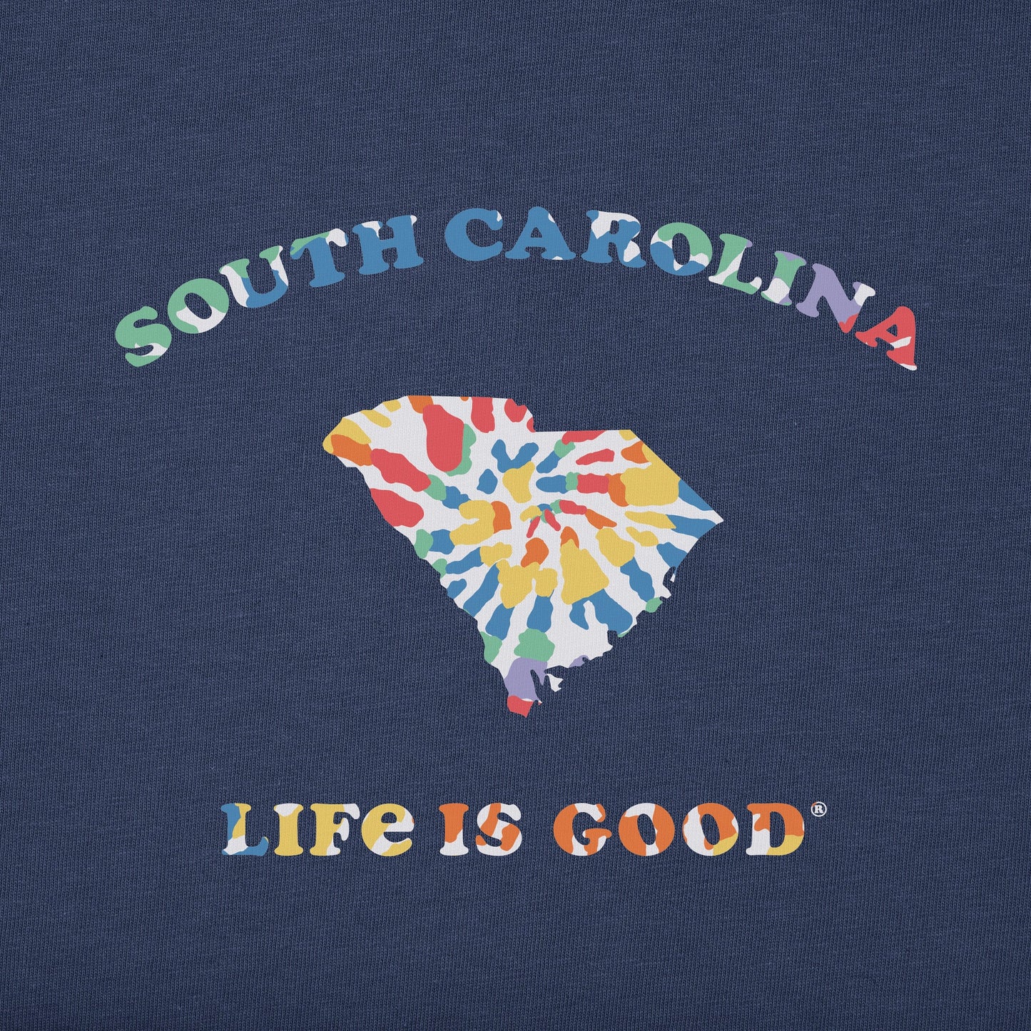 Women's Tie Dye South Carolina Short Sleeve Crusher Tee