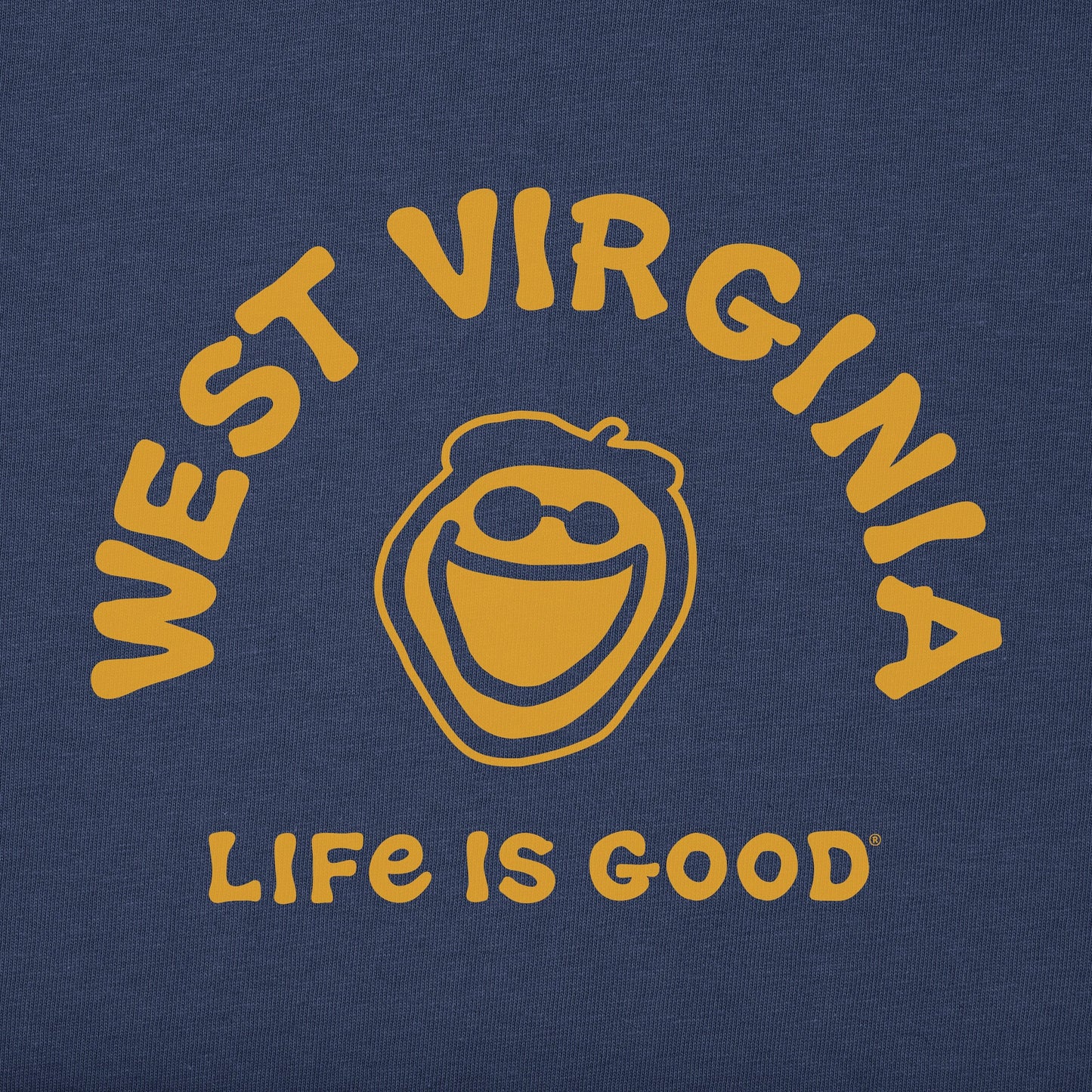 Men's Jake West Virginia Short Sleeve Crusher Tee