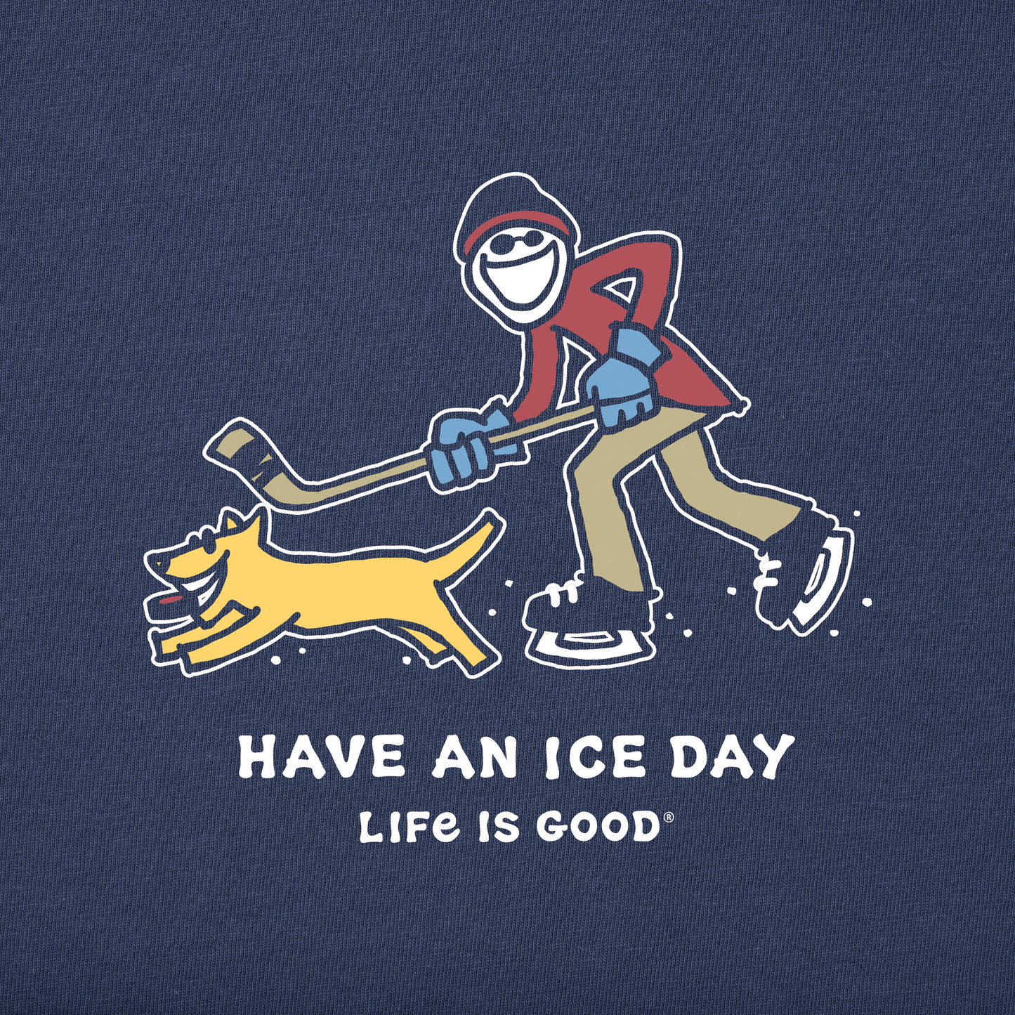 Men's Jake and Rocket Ice Skating Short Sleeve Crusher Tee