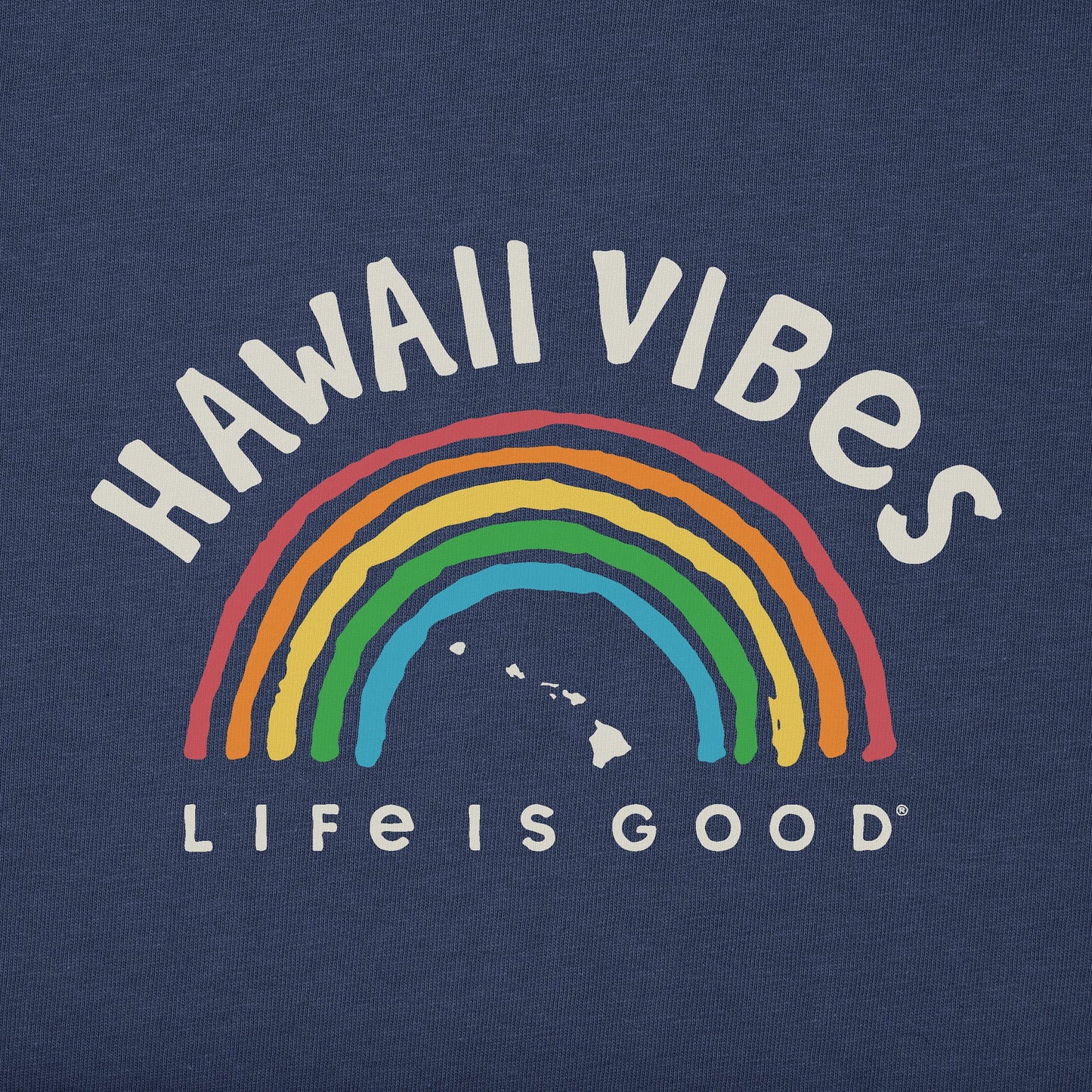 Men's Hawaii Rainbow Vibes Short Sleeve Crusher Tee