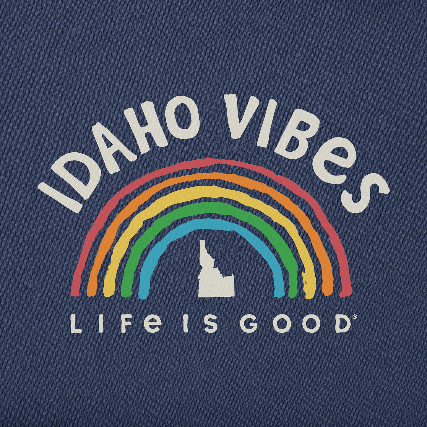 Men's Idaho Rainbow Vibes Short Sleeve Crusher Tee