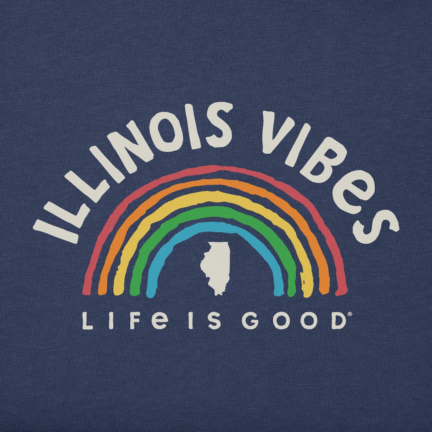 Men's Illinois Rainbow Vibes Short Sleeve Crusher Tee