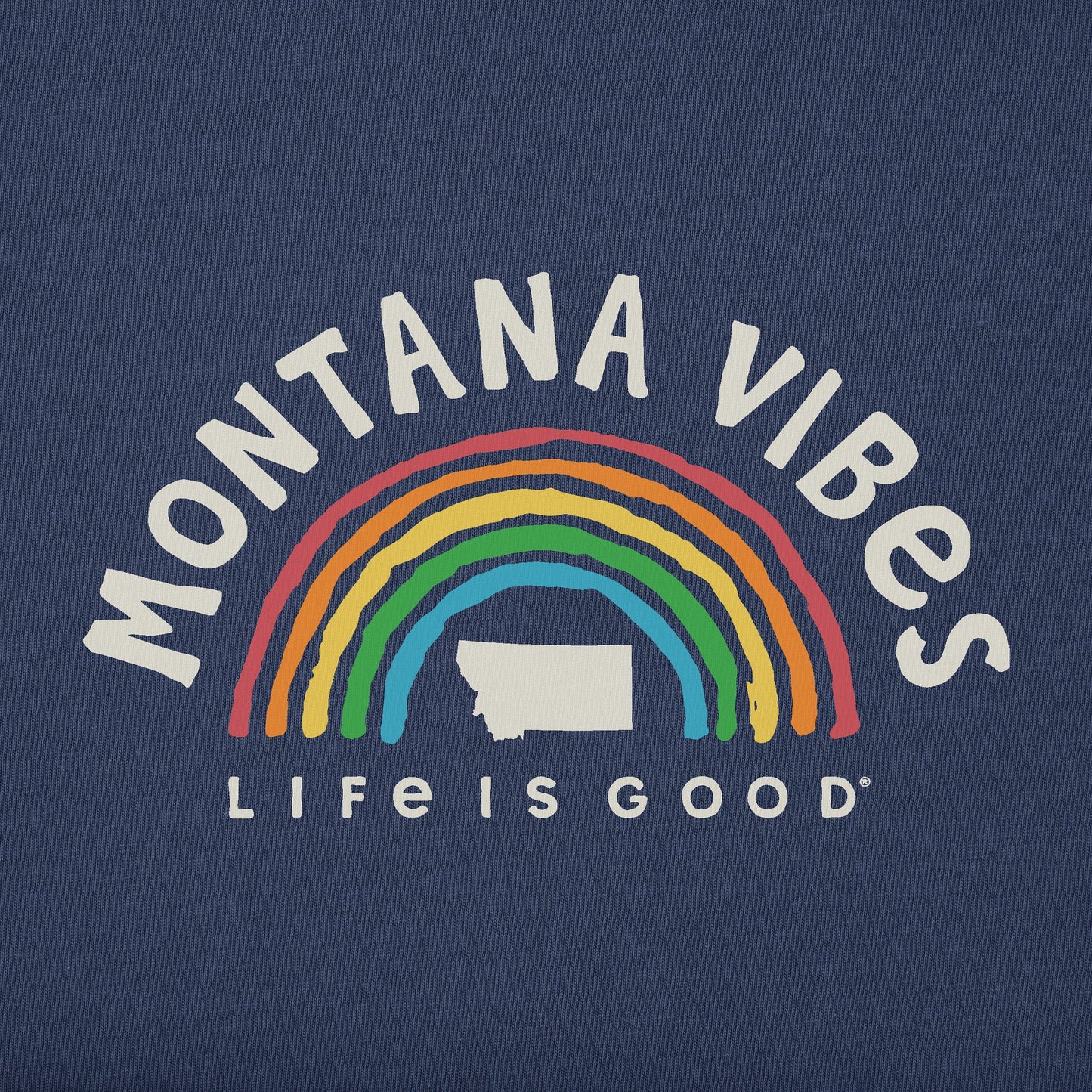 Men's Montana Rainbow Vibes Short Sleeve Crusher Tee