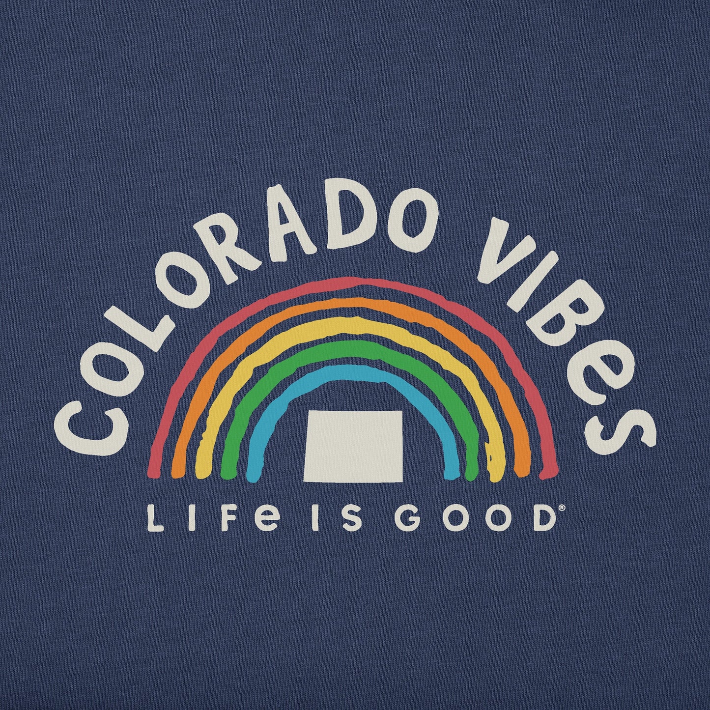 Women's Colorado Rainbow Vibes Short Sleeve Crusher Tee