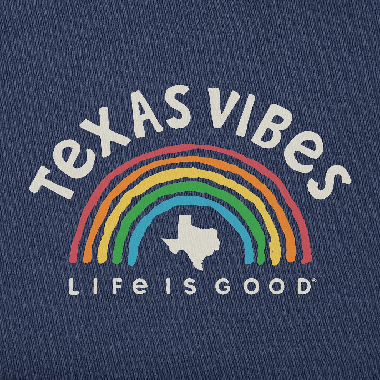 Men's Texas Rainbow Vibes Short Sleeve Crusher Tee