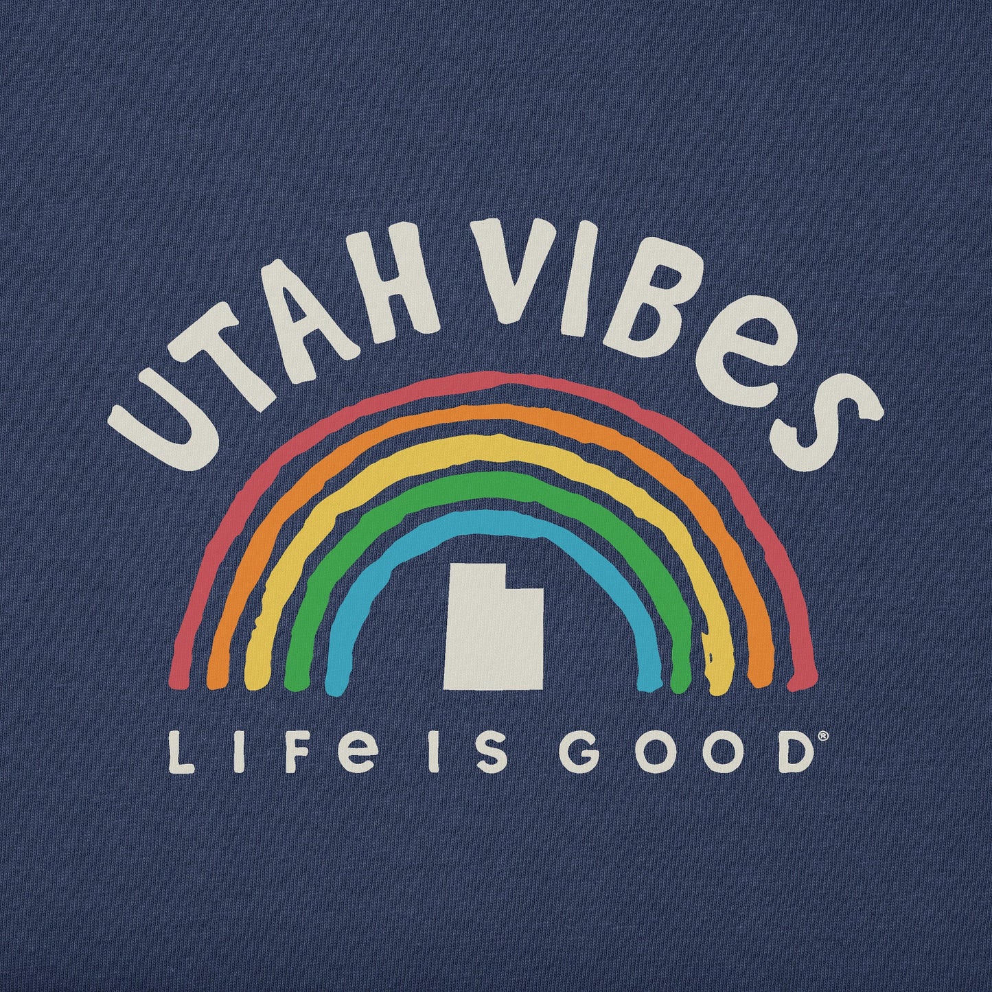 Women's Utah Rainbow Vibes Short Sleeve Crusher Tee