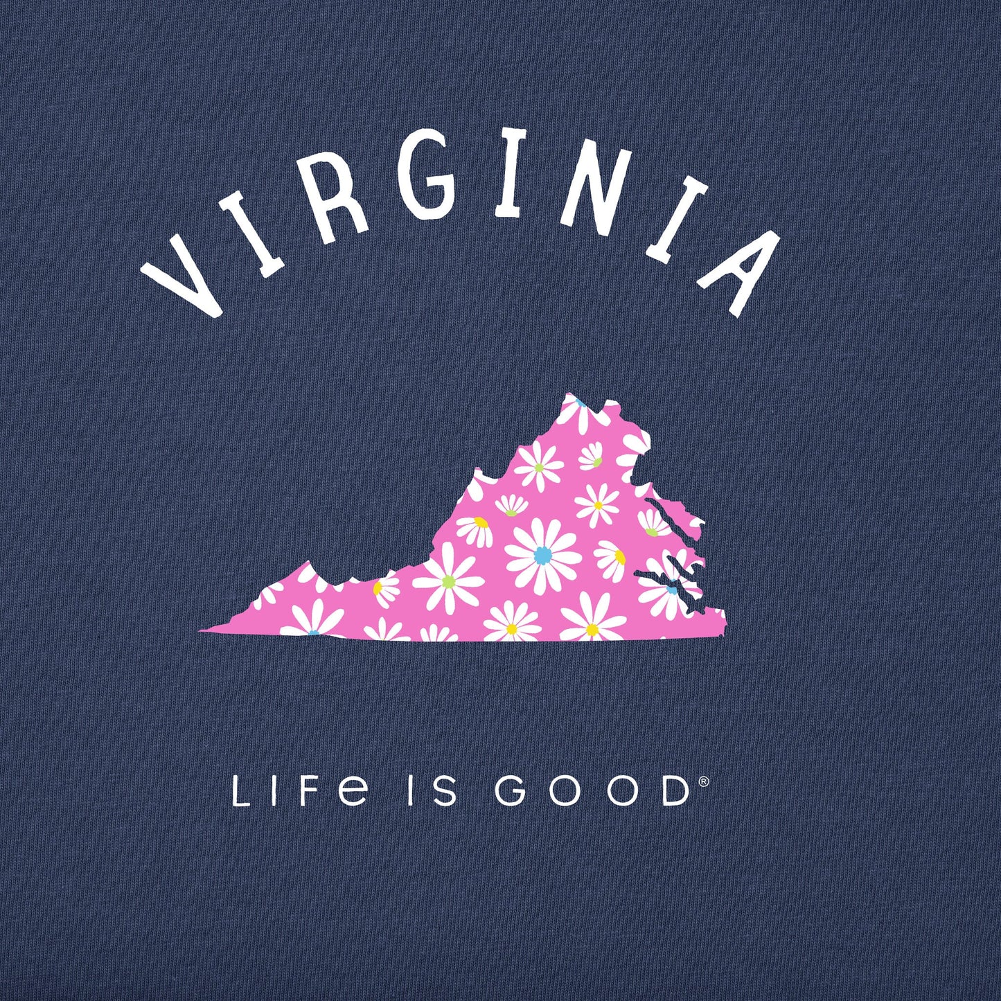Women's Virginia Daisies Short Sleeve Crusher Tee