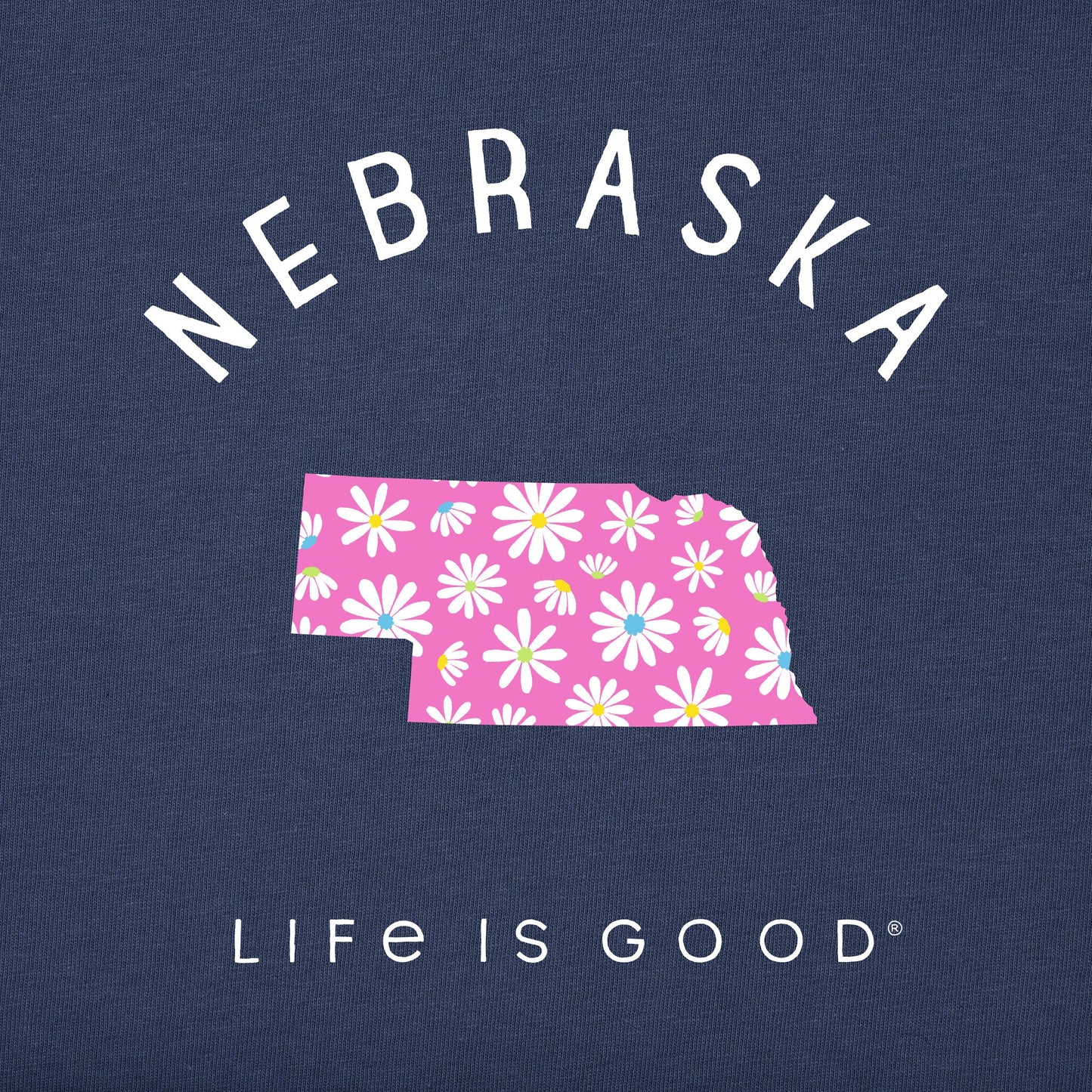 Women's Nebraska Daisies Short Sleeve Crusher Tee