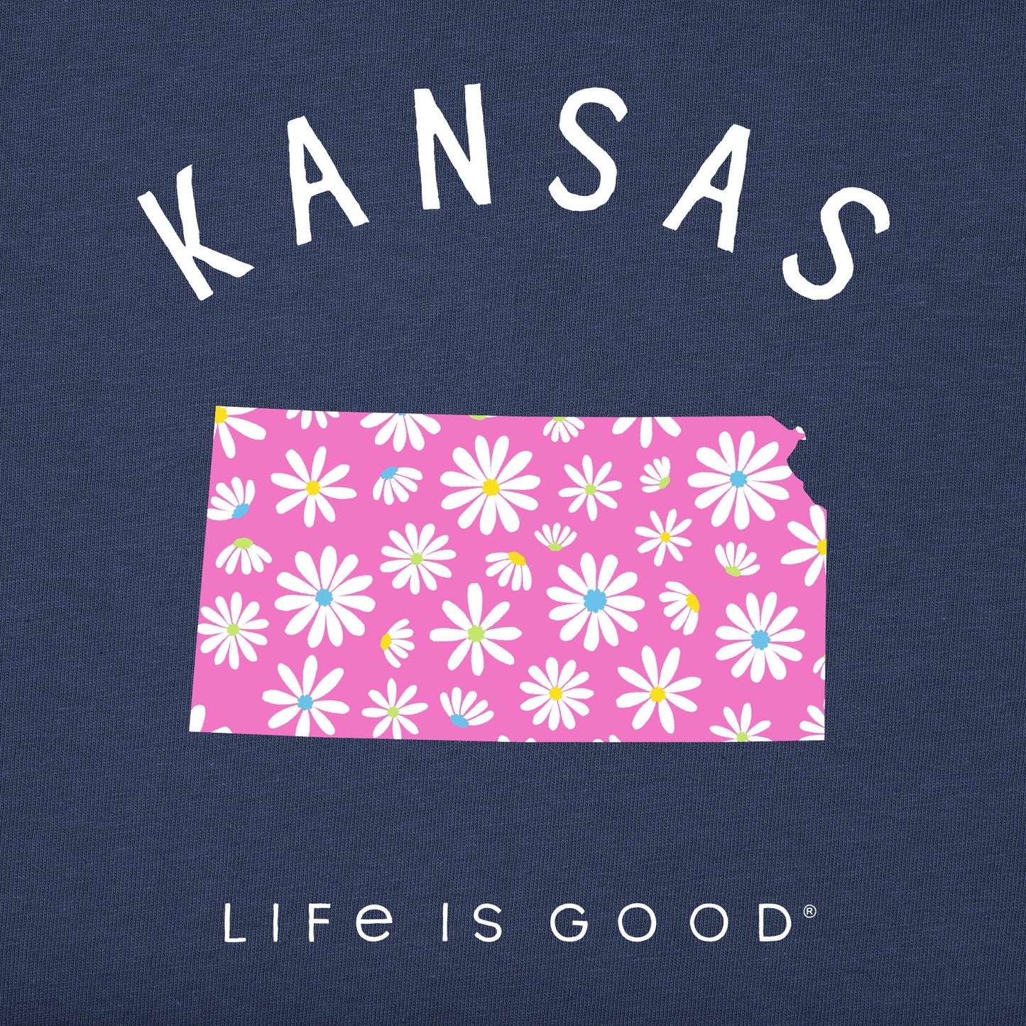 Women's Daisies Kansas Short Sleeve Crusher Tee
