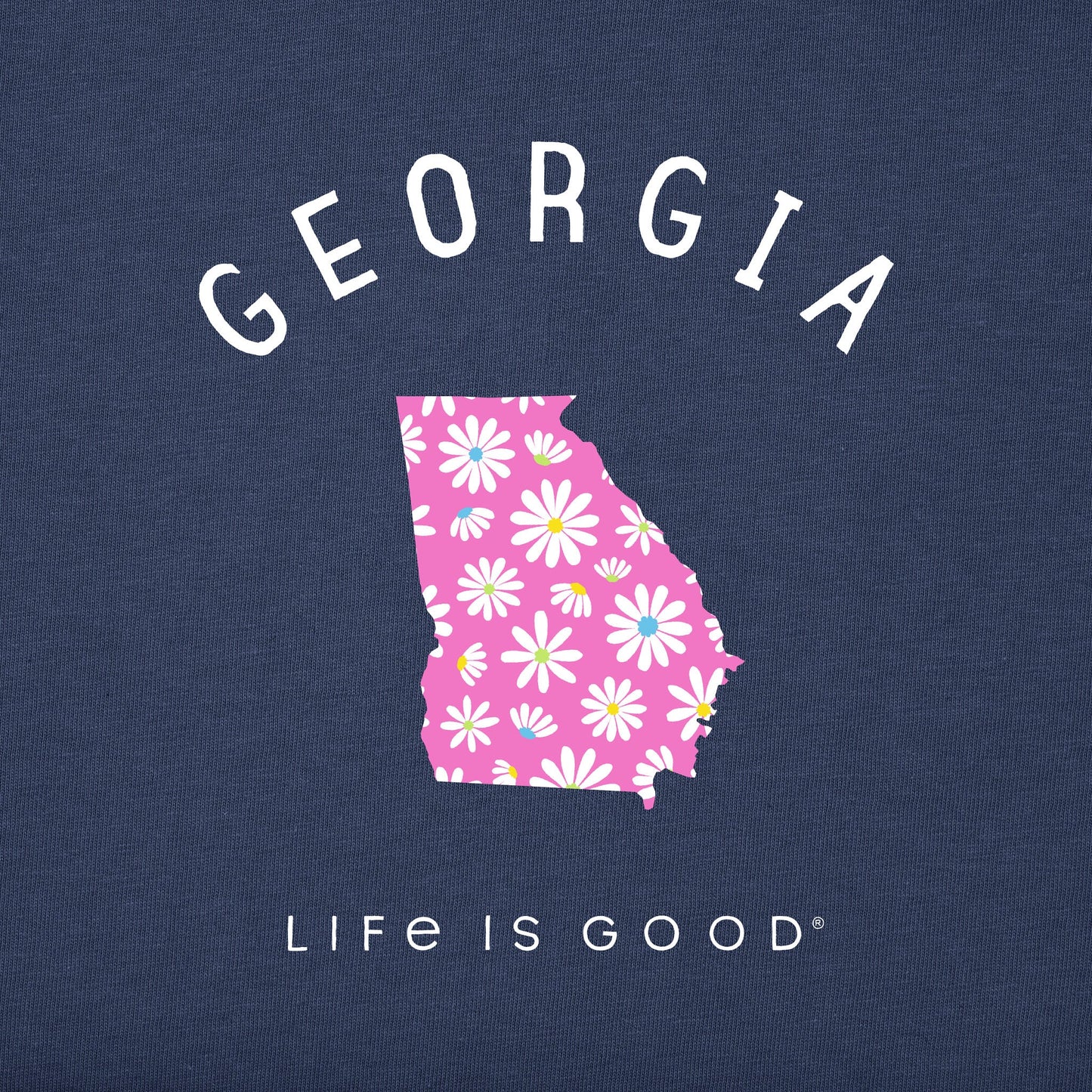 Women's Georgia Daisies Short Sleeve Crusher Tee