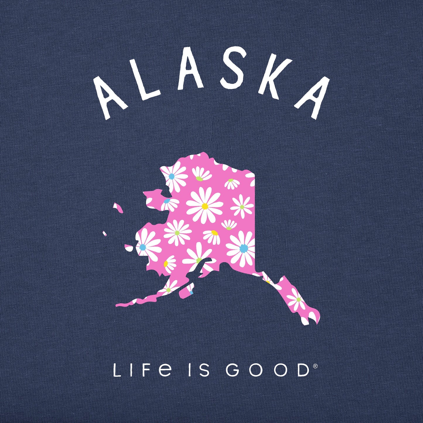 Women's Alaska Daisies Short Sleeve Crusher Tee