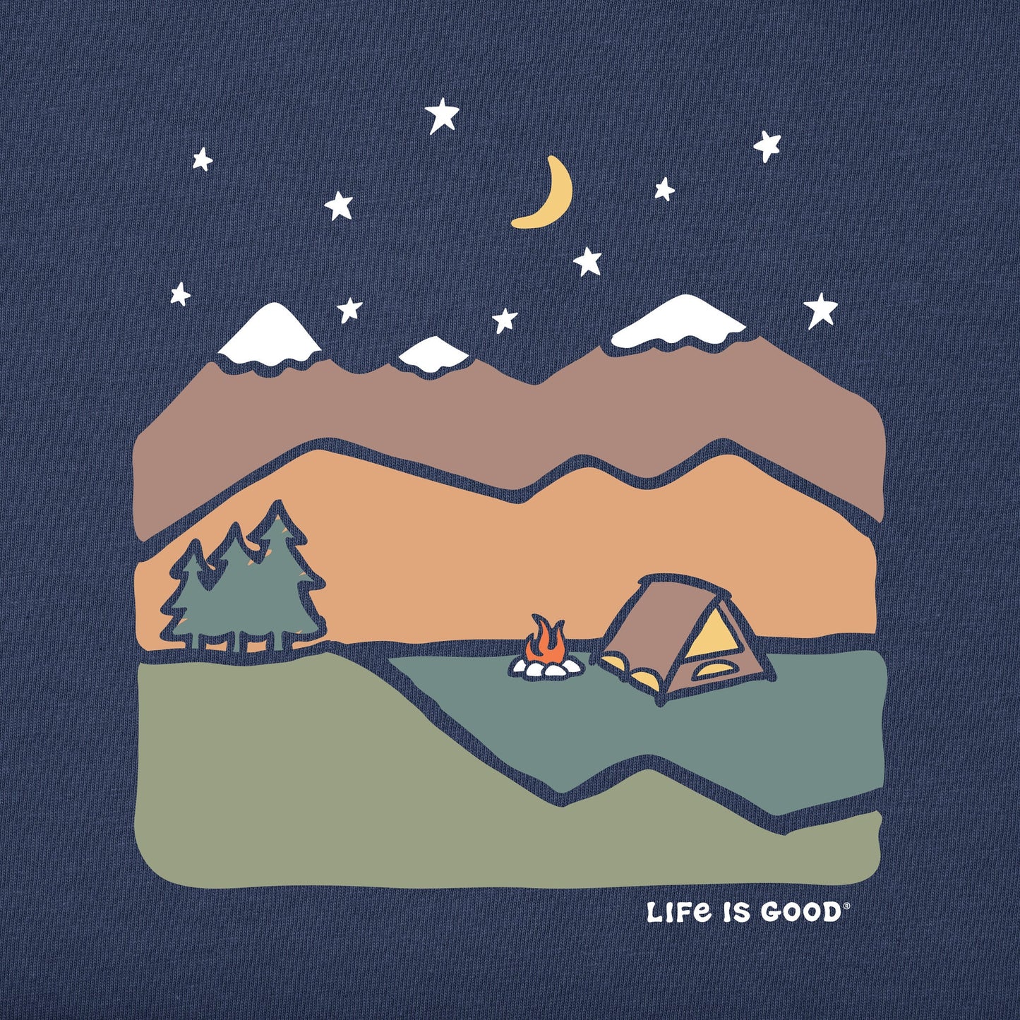 Women's Camp Mountain Vista Short Sleeve Crusher Tee