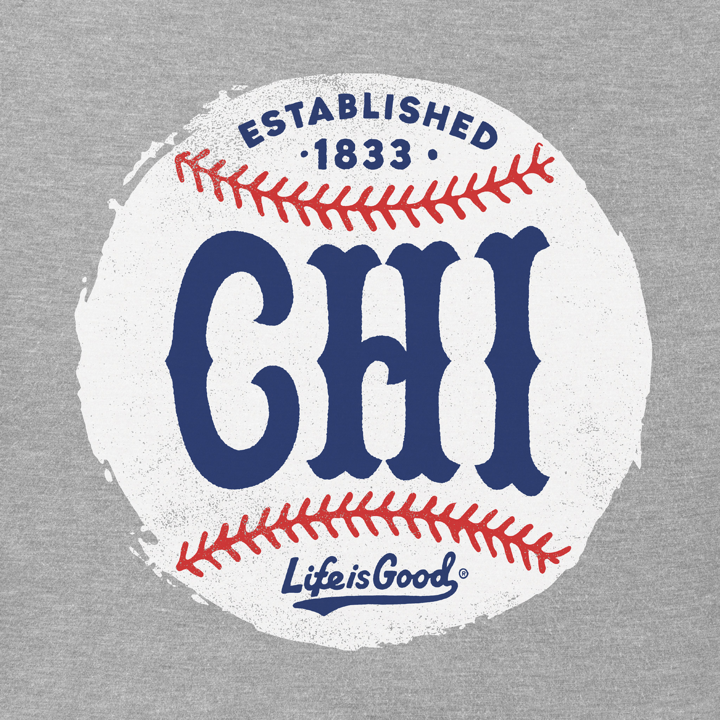 Men's Chicago Baseball Short Sleeve Crusher Tee